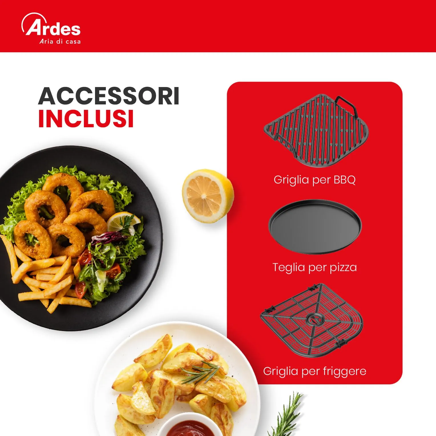 Ardes Friggisana Grill 10L, Friggitrice ad Aria e Grill 8 in 1, 2000W - immagine 9