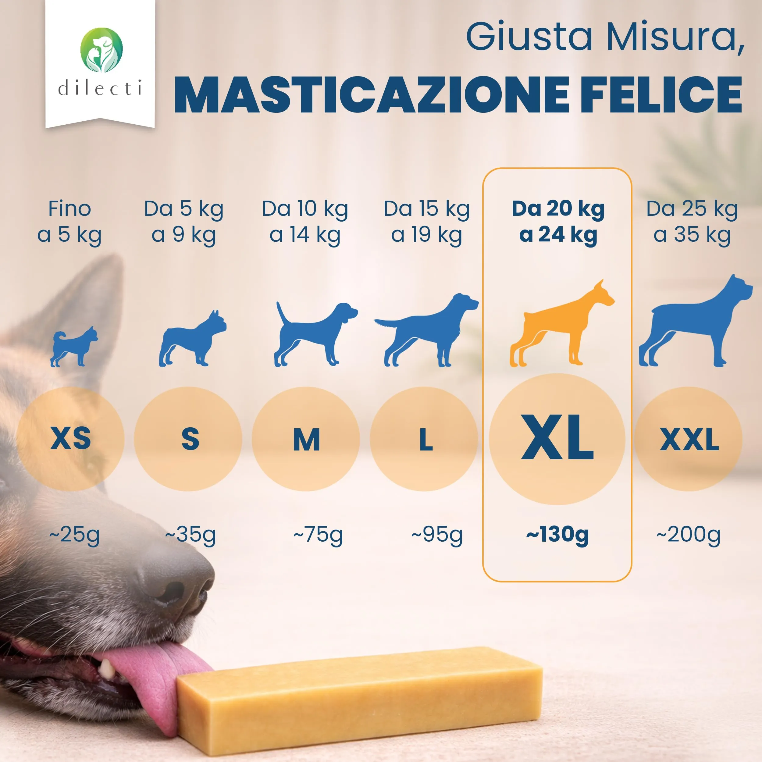 Dilecti Bastoncini al Formaggio Himalayano per Cani, Set 3, Taglia XL - immagine 7