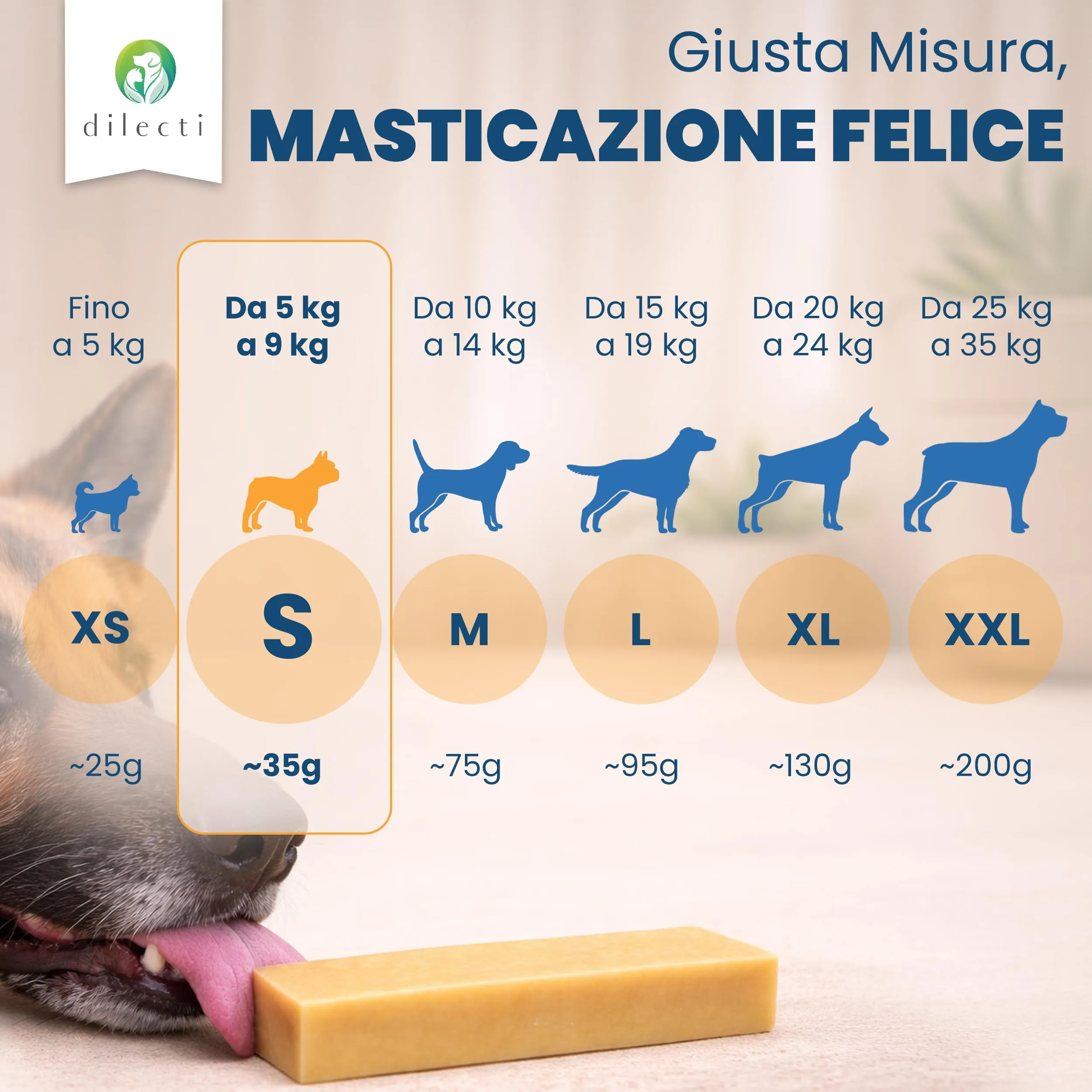 Dilecti Bastoncini al Formaggio Himalayano per Cani, Taglia S, Set 5 - immagine 7