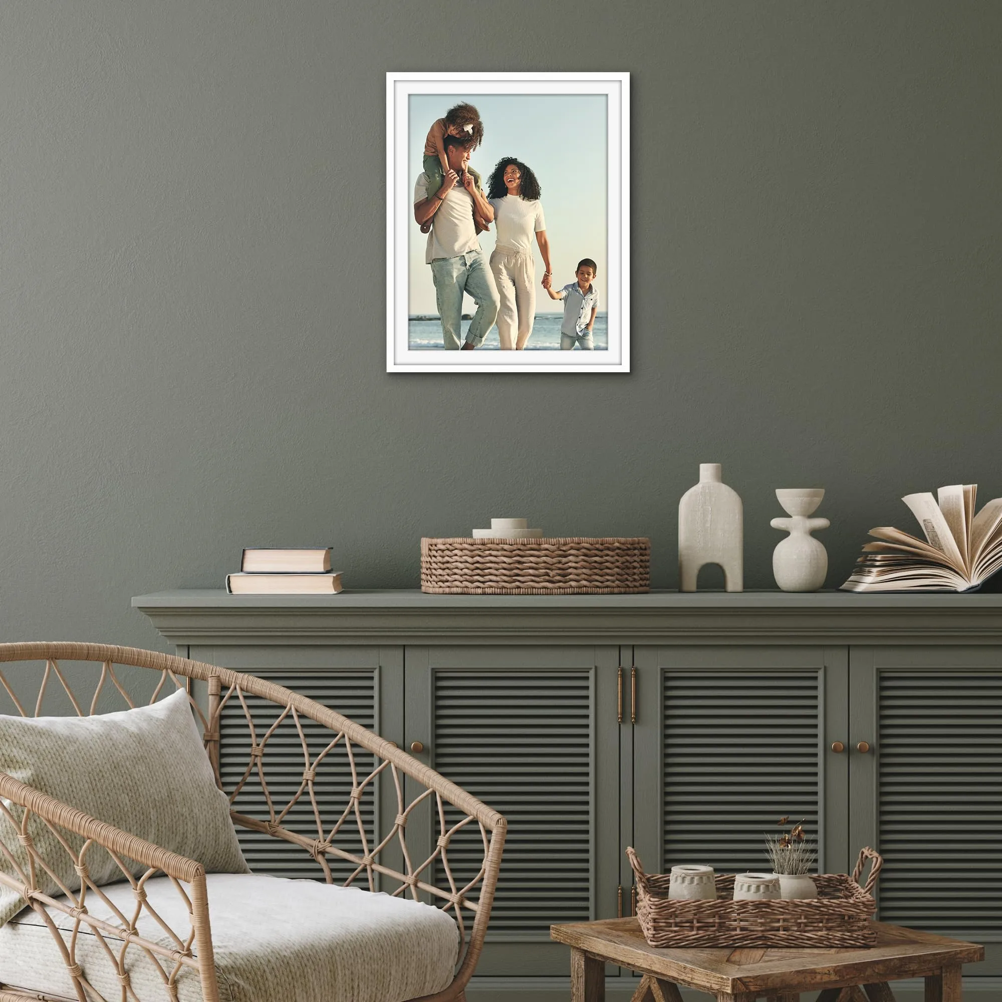 Americanflat Cornice Bianca 40x50 cm con Passepartout 35x45 cm - immagine 5