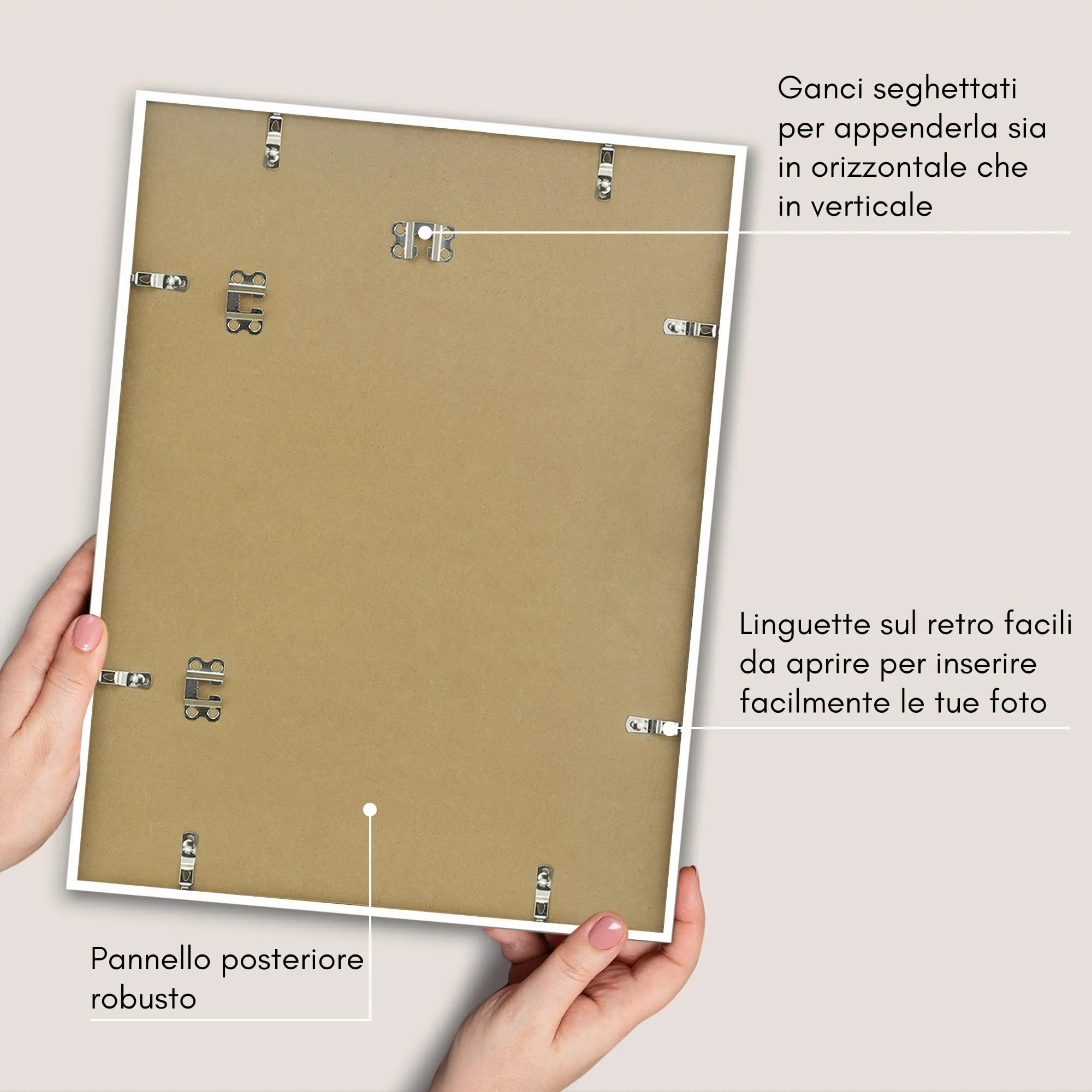Americanflat Cornice Bianca 40x50 cm con Passepartout 35x45 cm - immagine 6