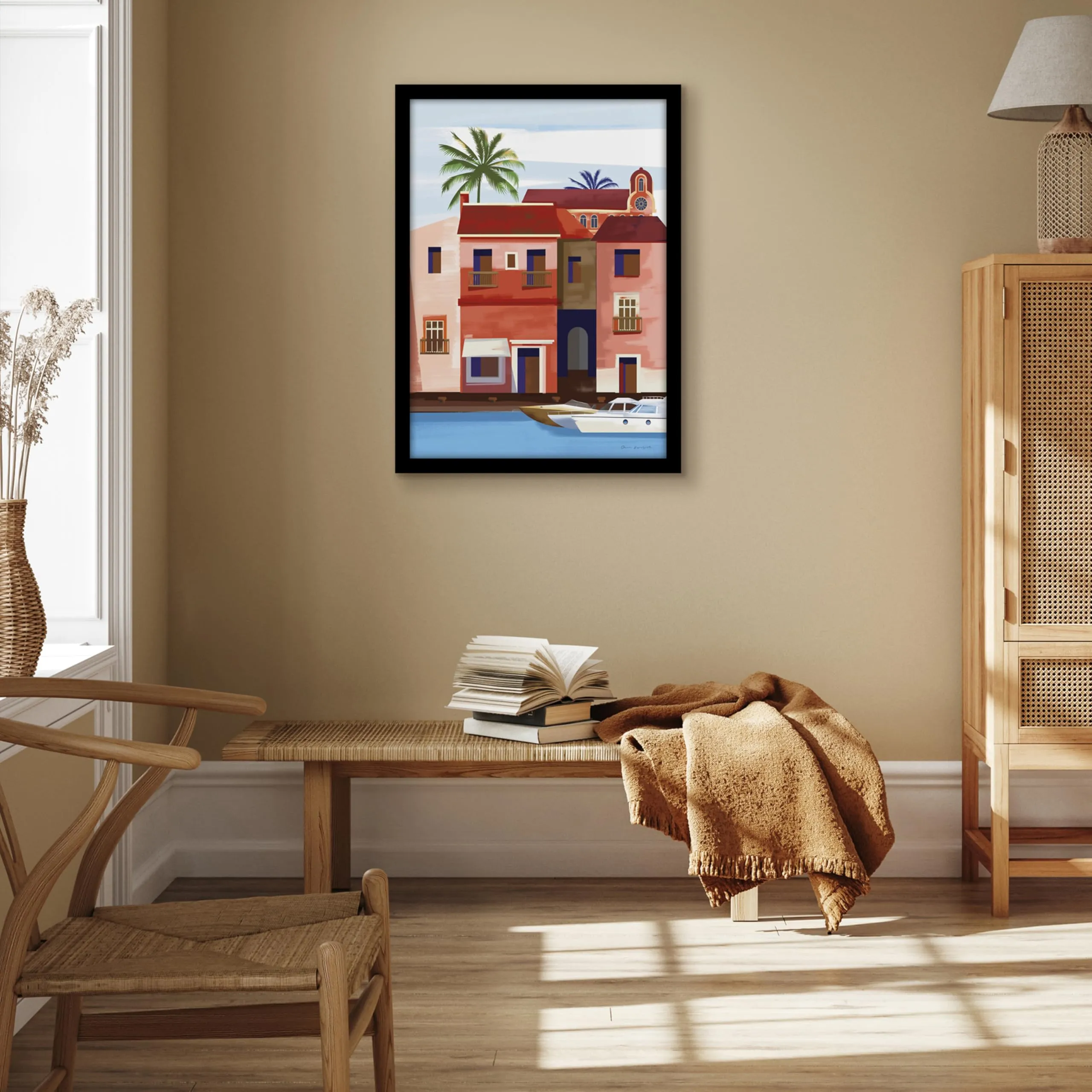 Americanflat Cornice in Legno MDF Nera 50x70 cm - immagine 5
