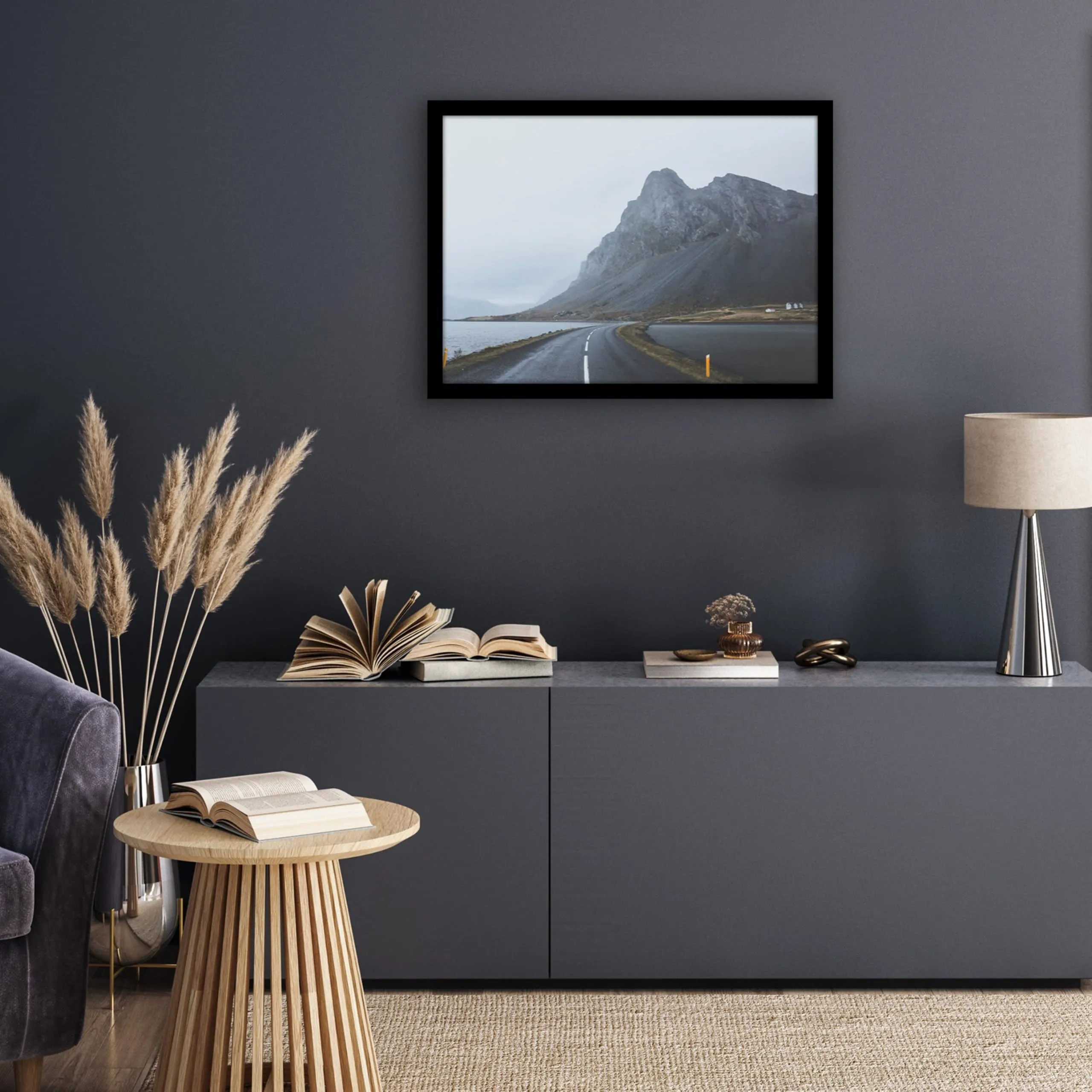 Americanflat Cornice in Legno MDF Nera 50x70 cm - immagine 7
