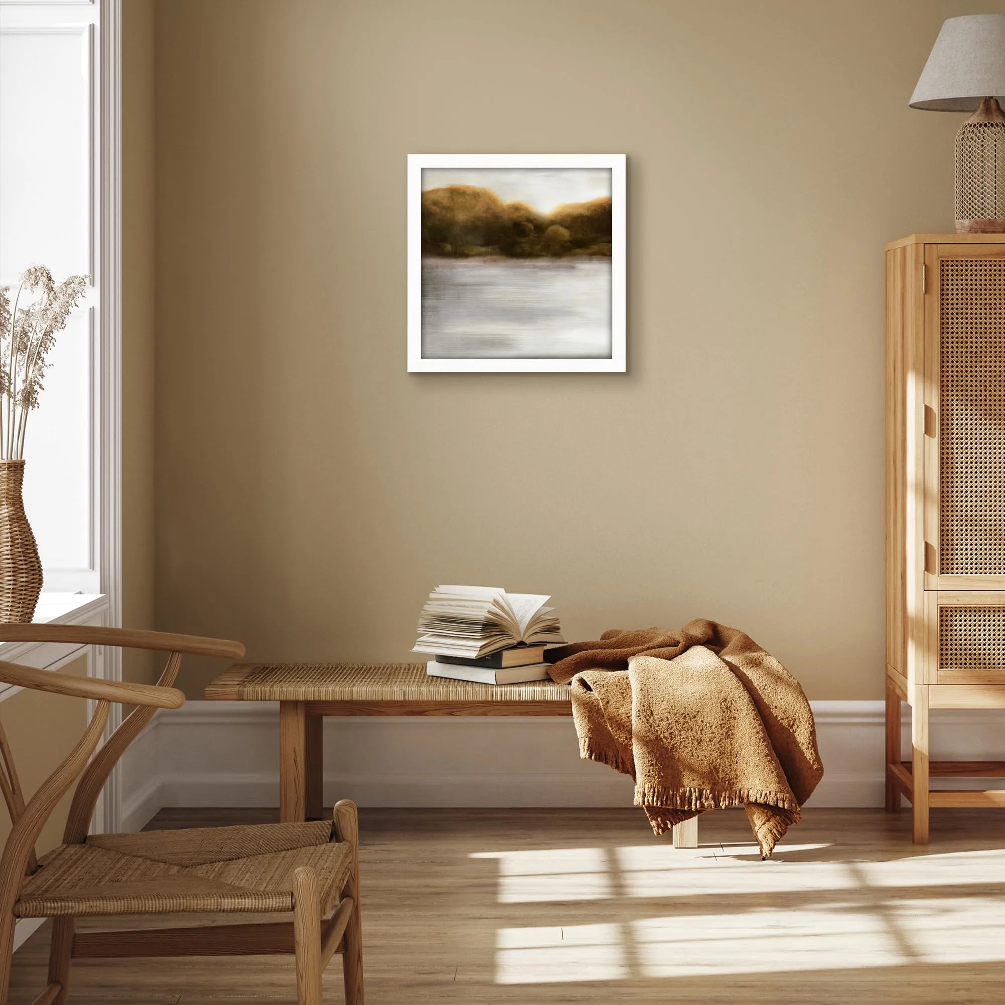 Americanflat Cornice Quadrata in Legno MDF 40x40 cm, Bianca - immagine 4