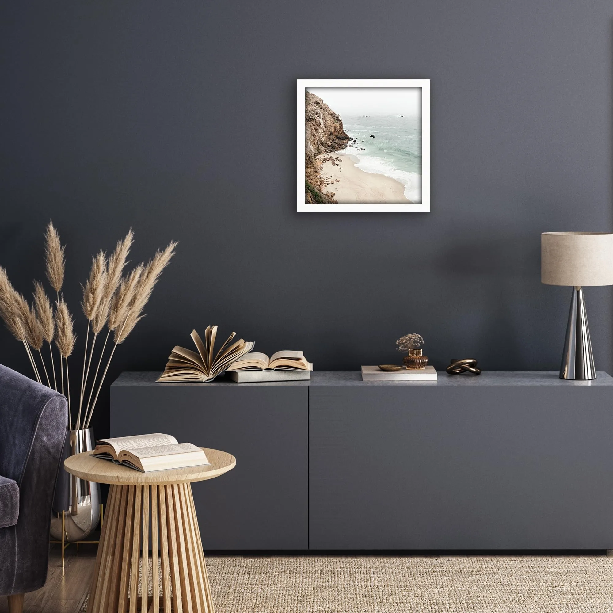 Americanflat Cornice Quadrata in Legno MDF 40x40 cm, Bianca - immagine 6