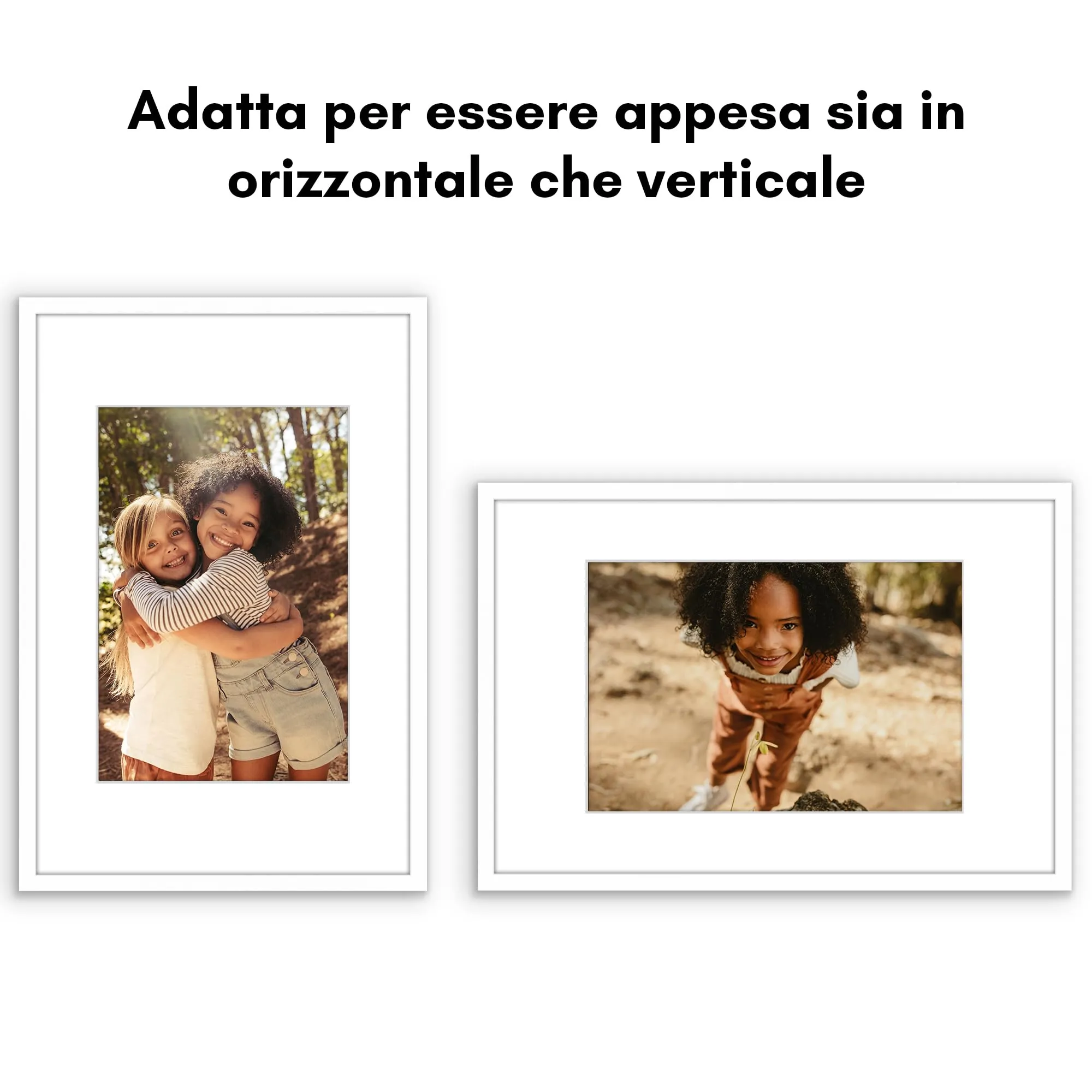 Americanflat Cornice Bianca 30x45 cm con Passepartout per Foto 20x30 cm o senza Passepartout 45x30 cm in PVC e Plastica - immagine 4