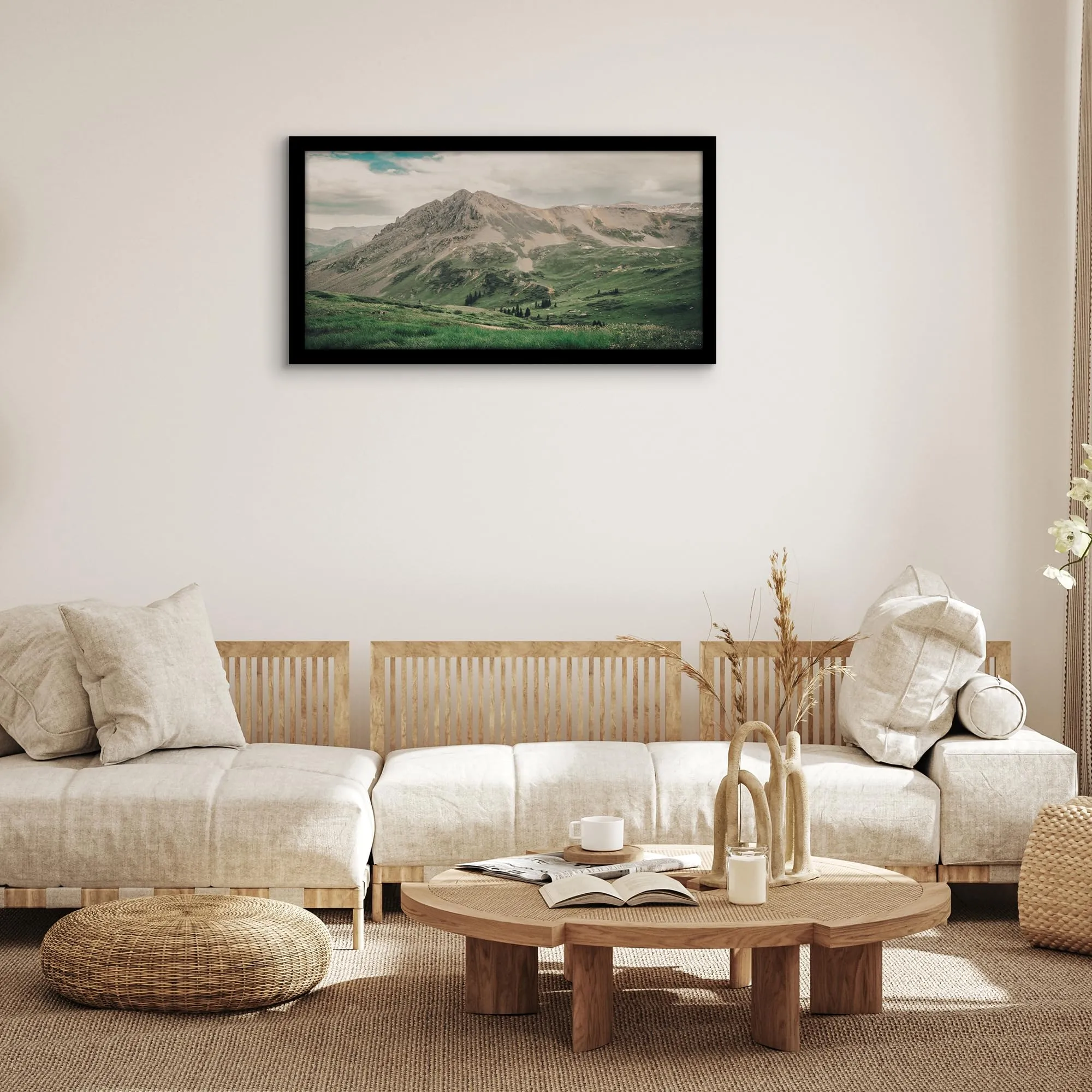 Americanflat Cornice in Legno MDF 50x100 cm, Nera - immagine 9