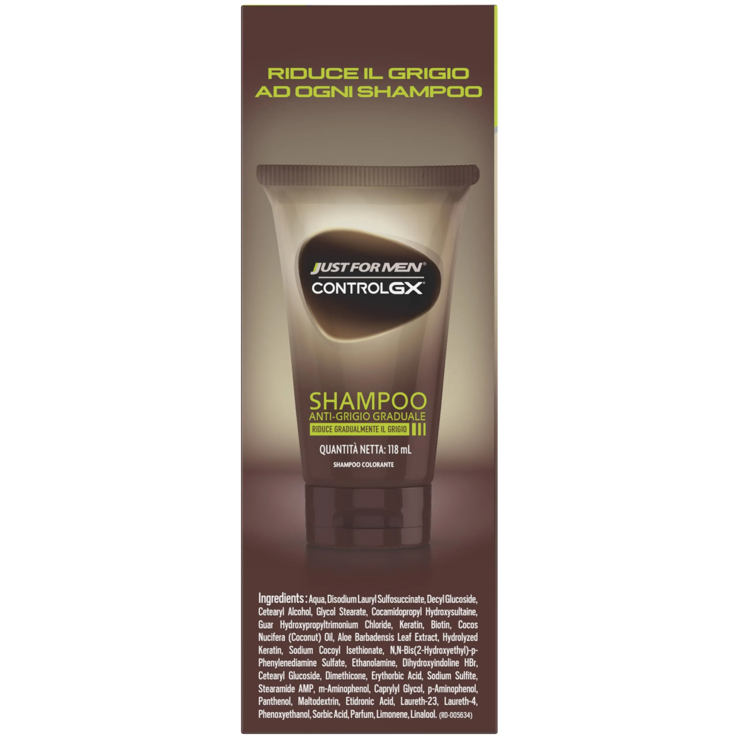 Just For Men Control GX Shampoo Anti-Grigio Graduale Uomo, 118 ml (3 Pack) - immagine 9