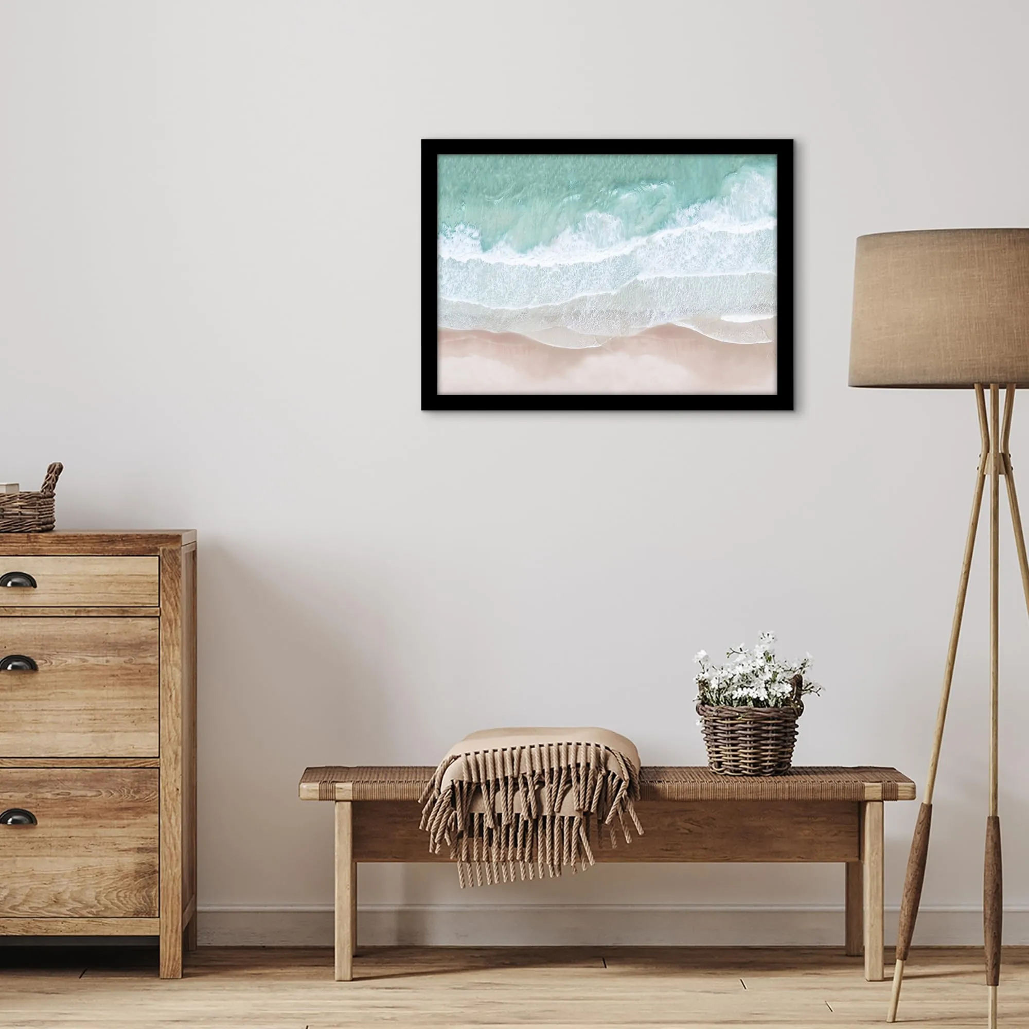 Americanflat Cornice in Legno MDF 42x60 cm, Nera - immagine 2