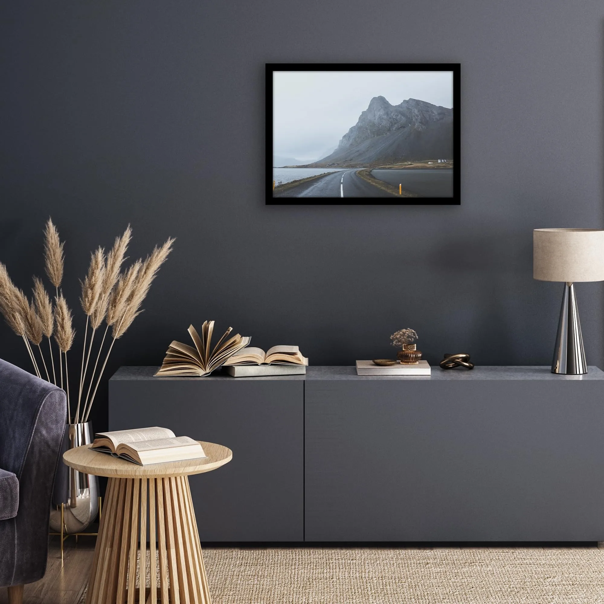 Americanflat Cornice in Legno MDF 42x60 cm, Nera - immagine 8