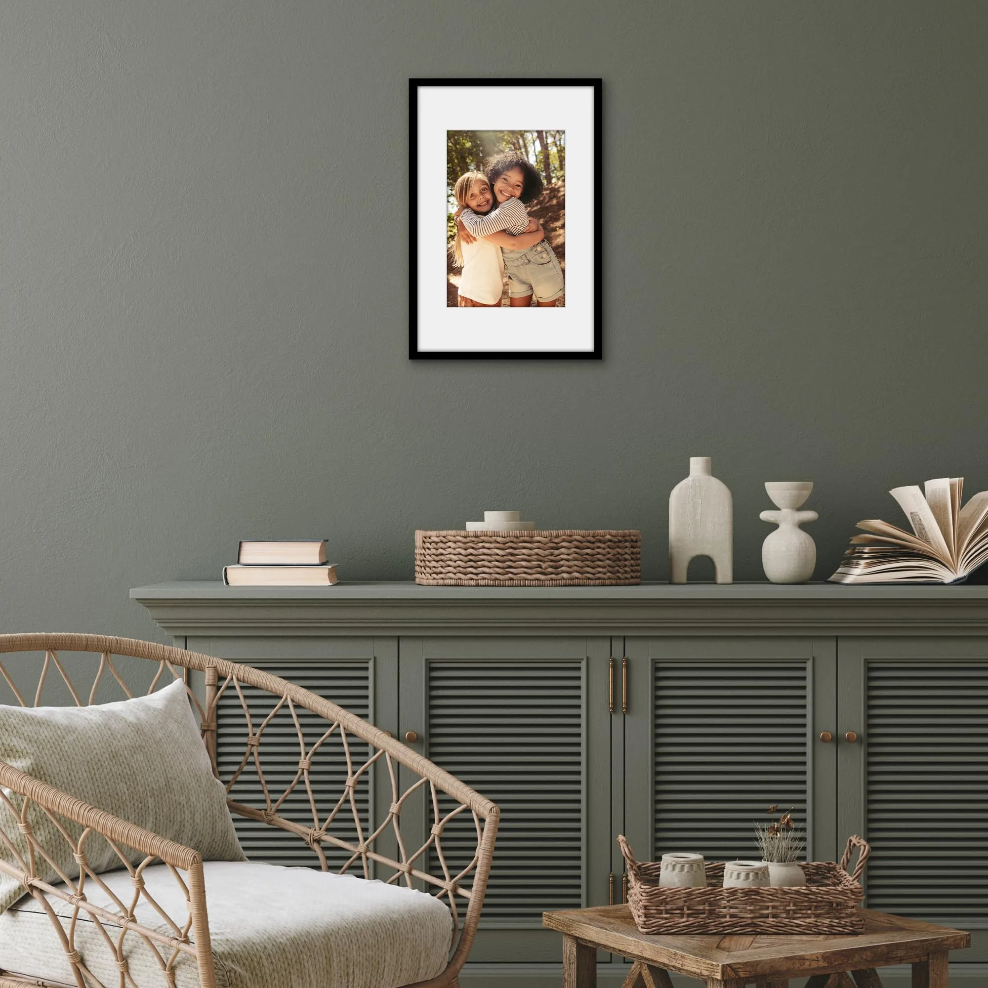 Americanflat Cornice Nera 30x45 cm per Foto 30x45 cm o 20x30 cm con Passepartout in PVC e Plastica - immagine 5