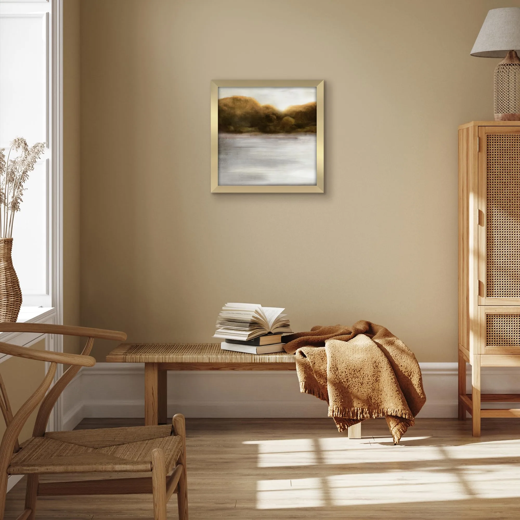 Americanflat Cornice Quadrata in Legno MDF Dorata 40x40 cm - immagine 7