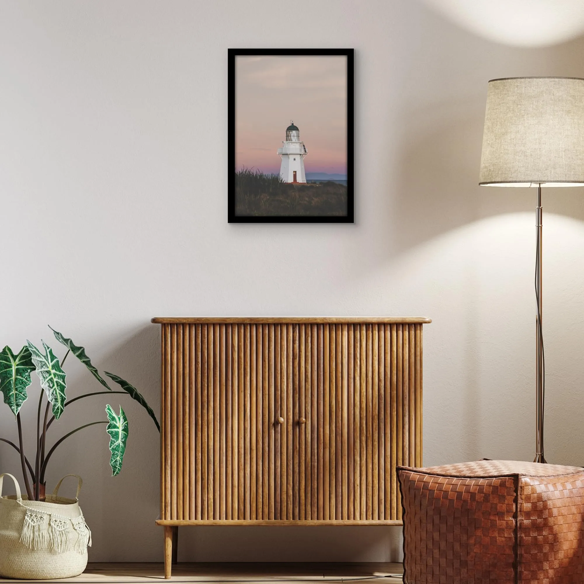 Americanflat Cornice Bianca 35x50 cm in Legno MDF con Pannello Protettivo in Plastica - immagine 2