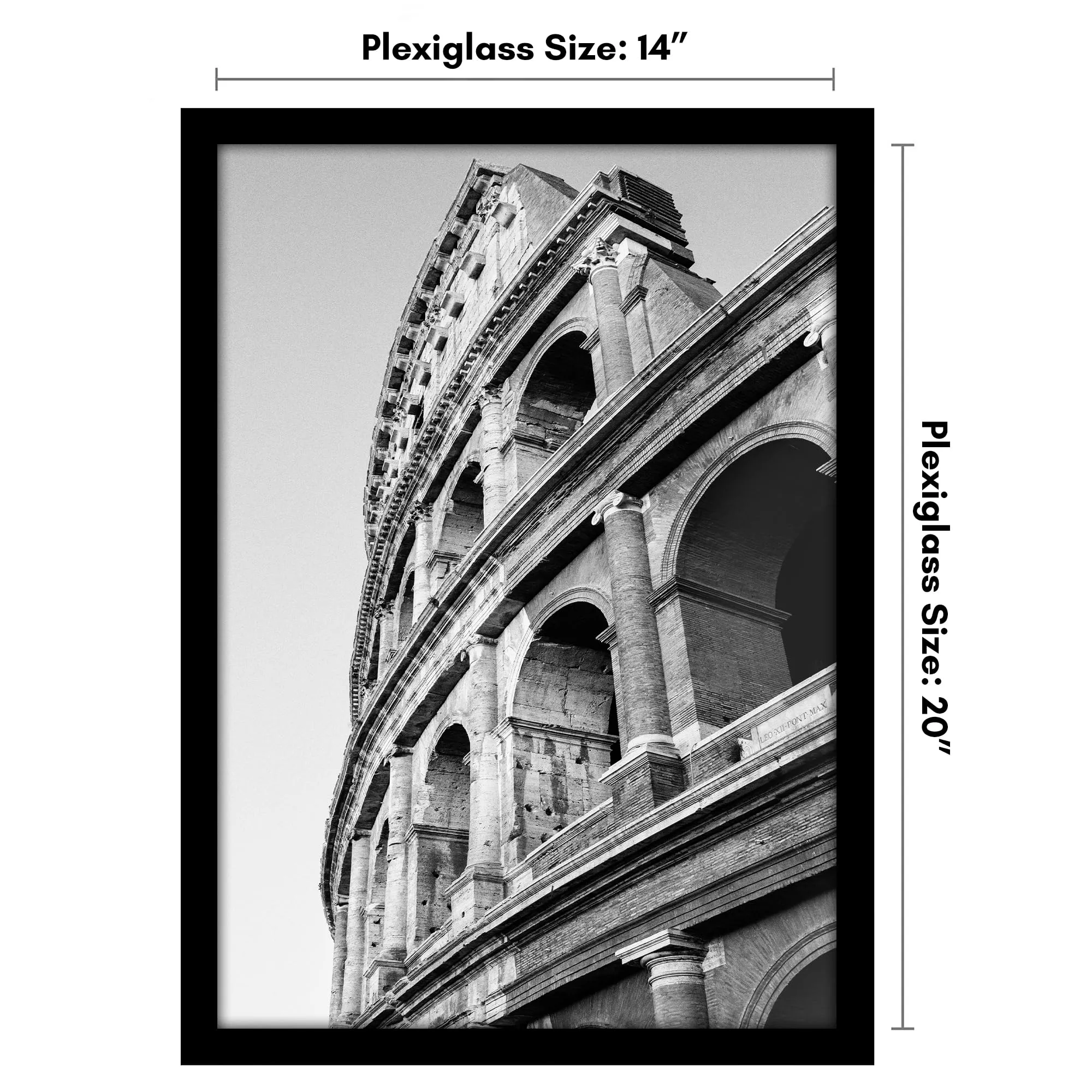 Americanflat Cornice Bianca 35x50 cm in Legno MDF con Pannello Protettivo in Plastica - immagine 3