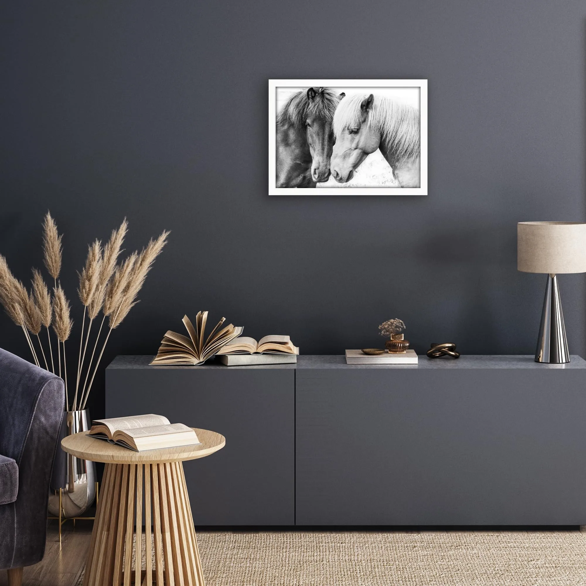 Americanflat Cornice Bianca 35x50 cm in Legno MDF con Pannello Protettivo in Plastica - immagine 9