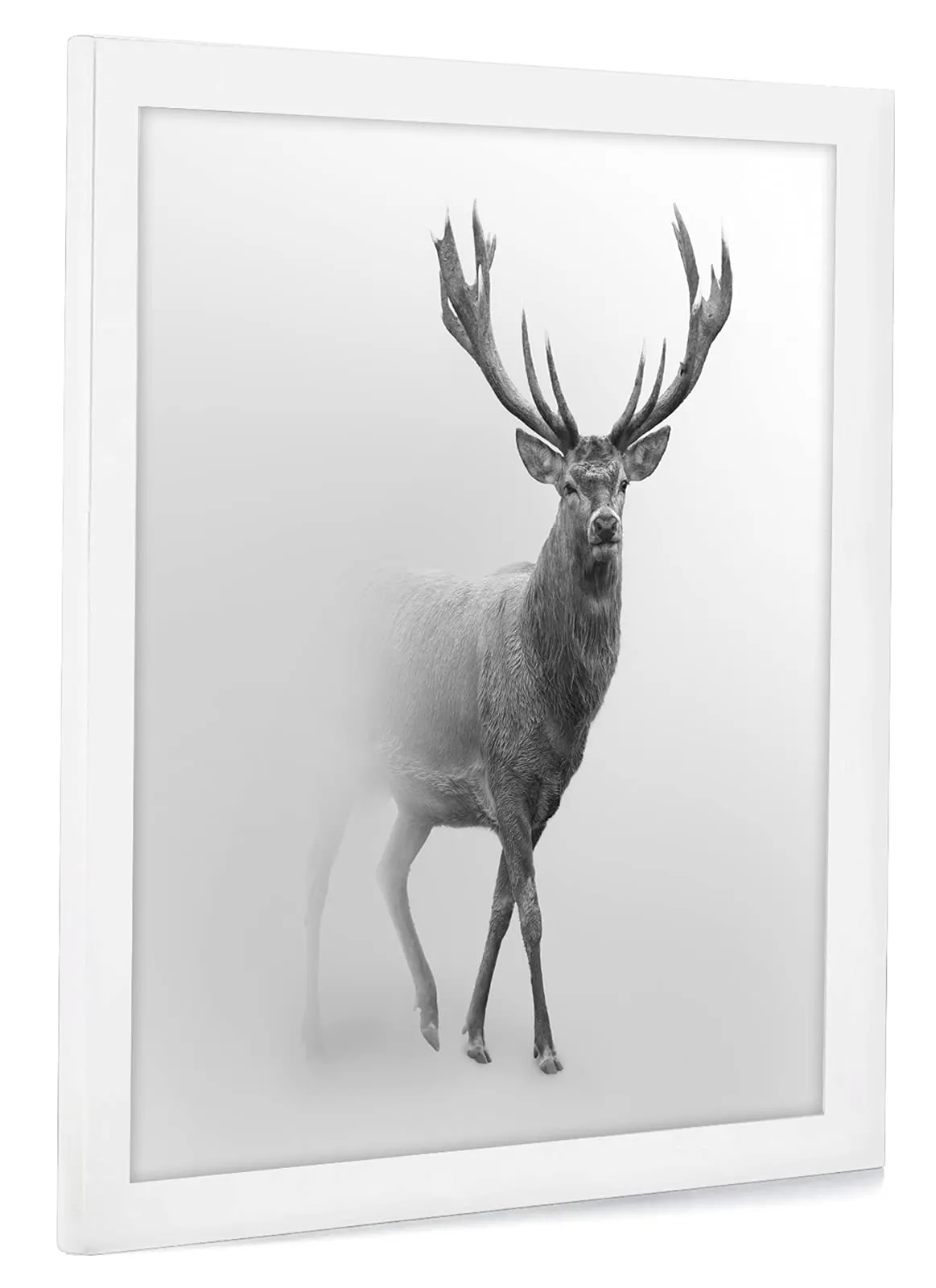 Americanflat Cornice Quadrata in Legno MDF, 40x40 cm, Argento - immagine 4