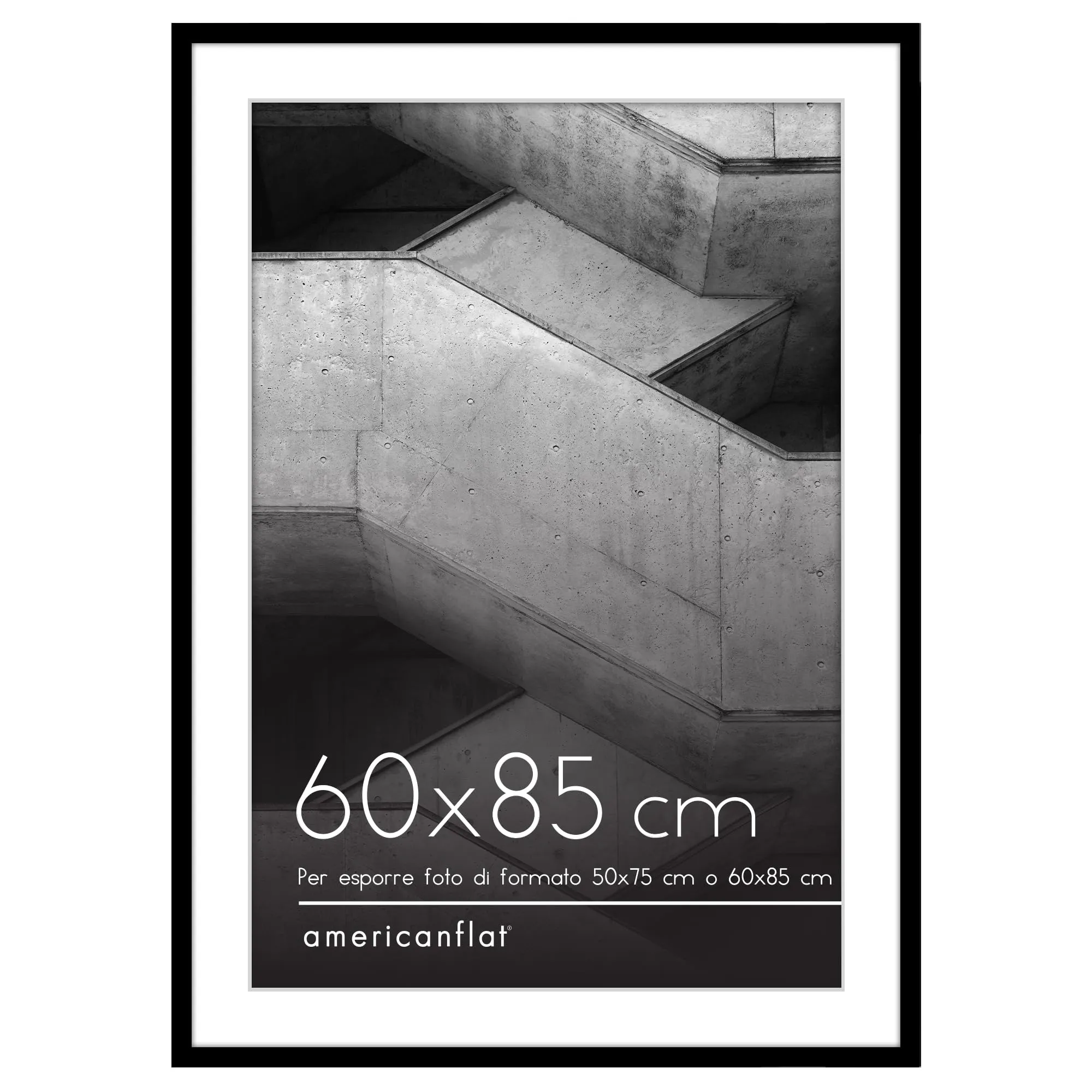 Americanflat Cornice Nera 60x85 cm - immagine 1