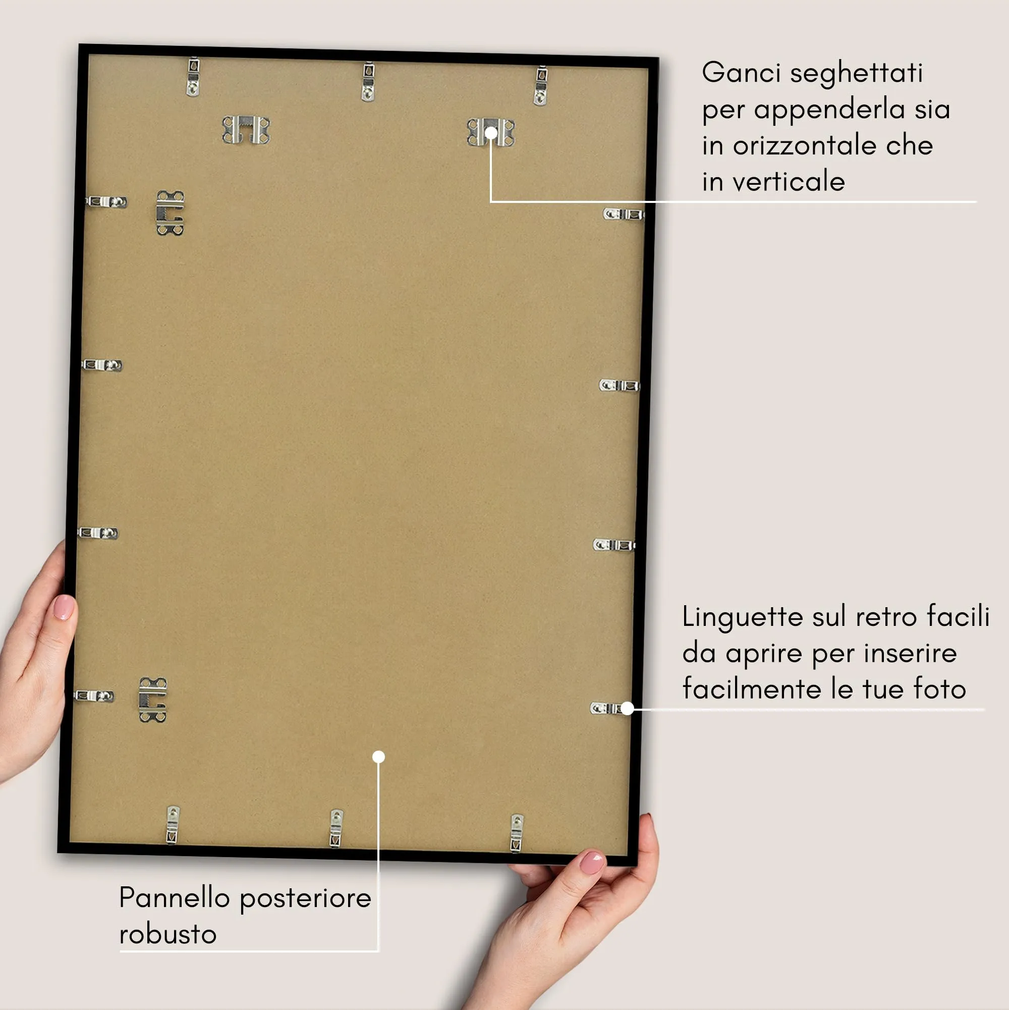 Americanflat Cornice Nera 60x85 cm - immagine 7
