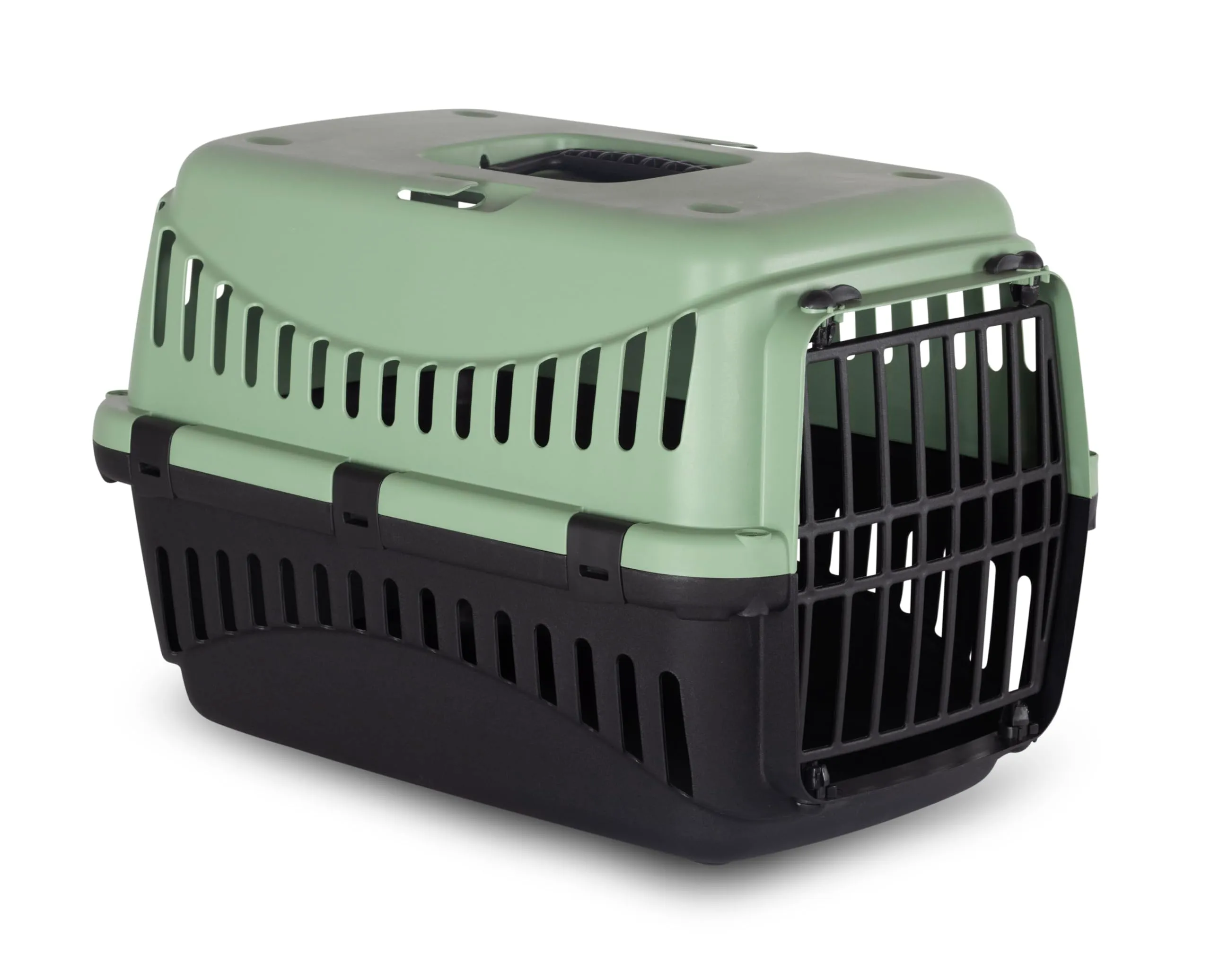 MP Bergamo Cestino da Trasporto Gipsy 50 per Gatti, 5 kg, Eco Salvia - immagine 1