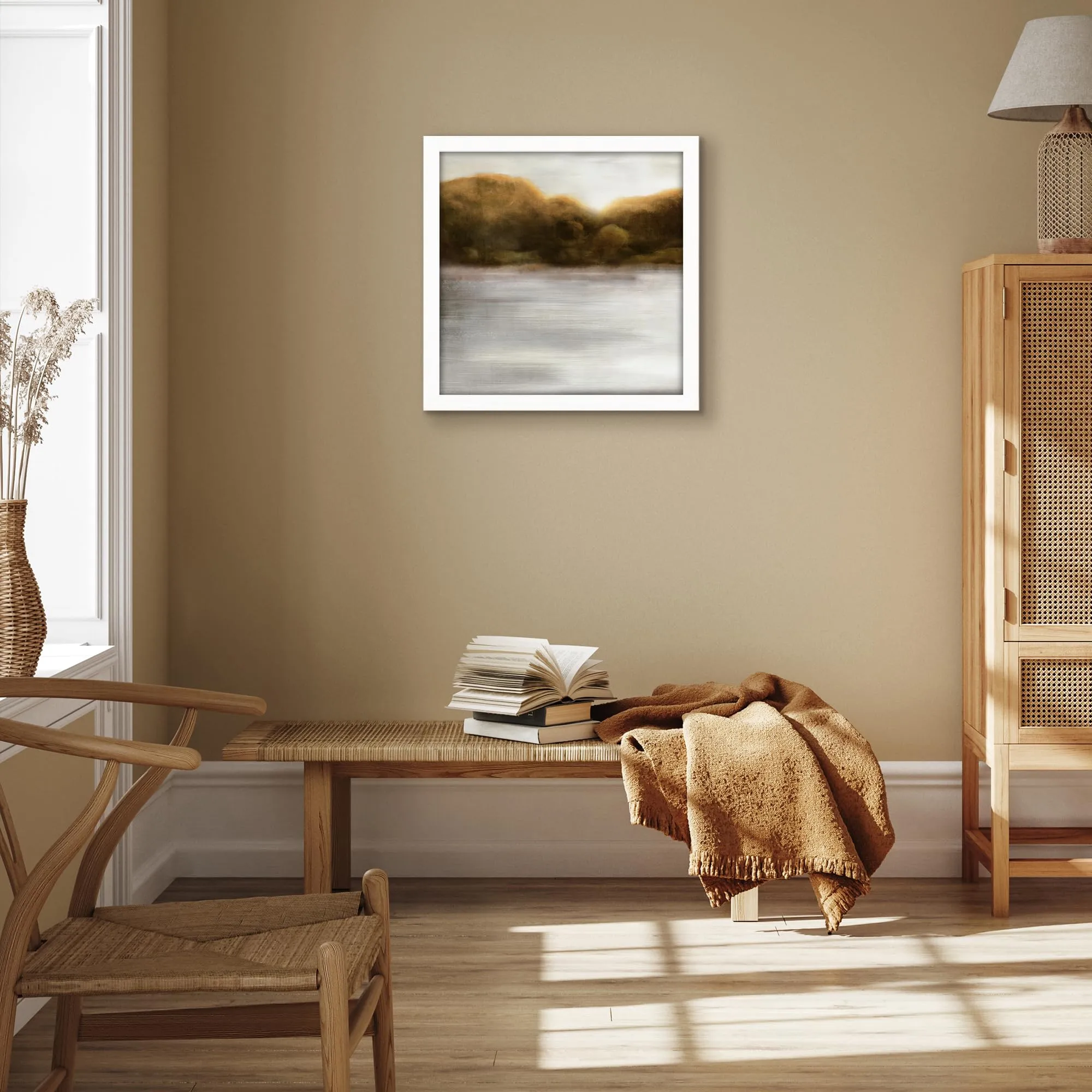 Americanflat Cornice Quadrata in Legno MDF Bianca 50x50 cm - immagine 5