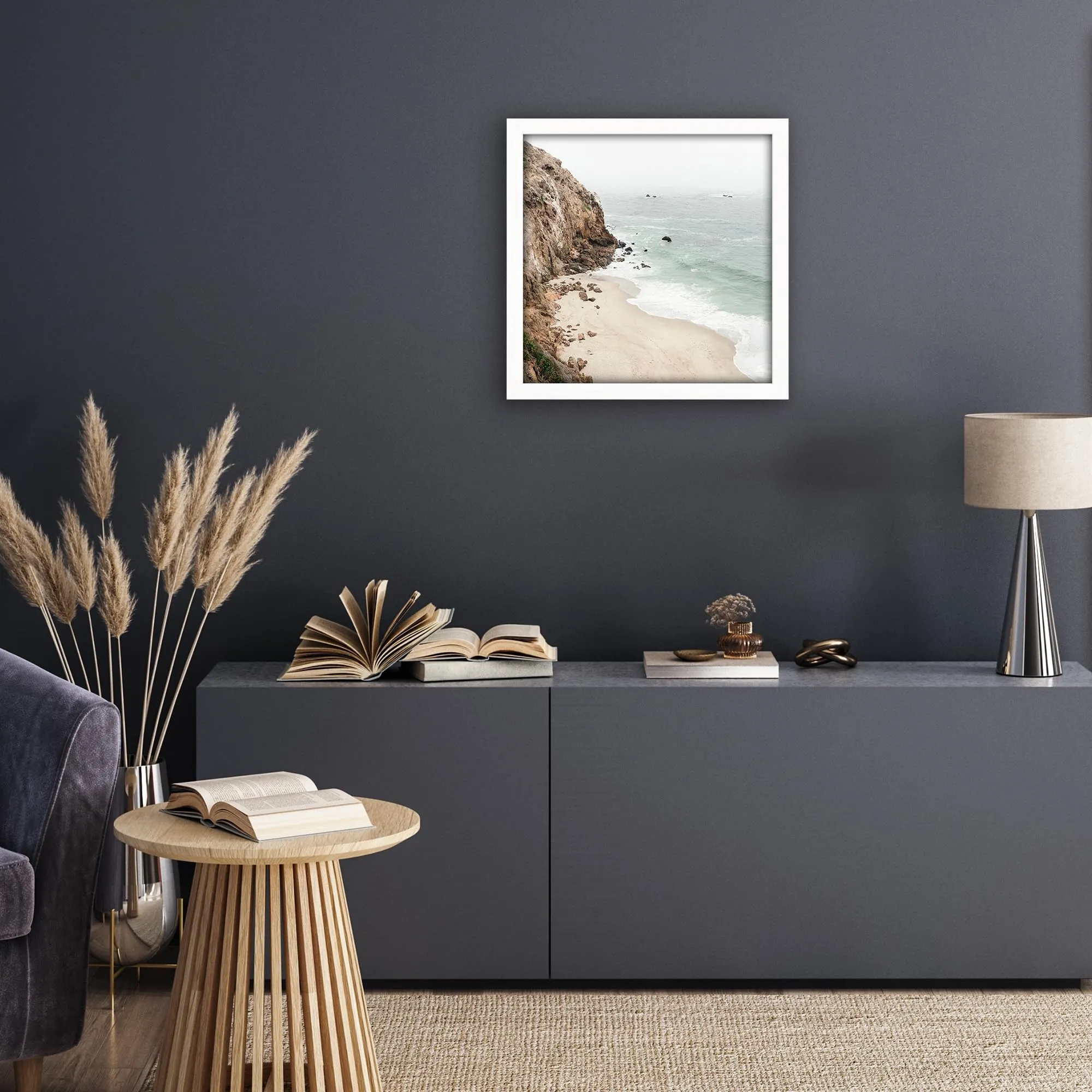 Americanflat Cornice Quadrata in Legno MDF Bianca 50x50 cm - immagine 7