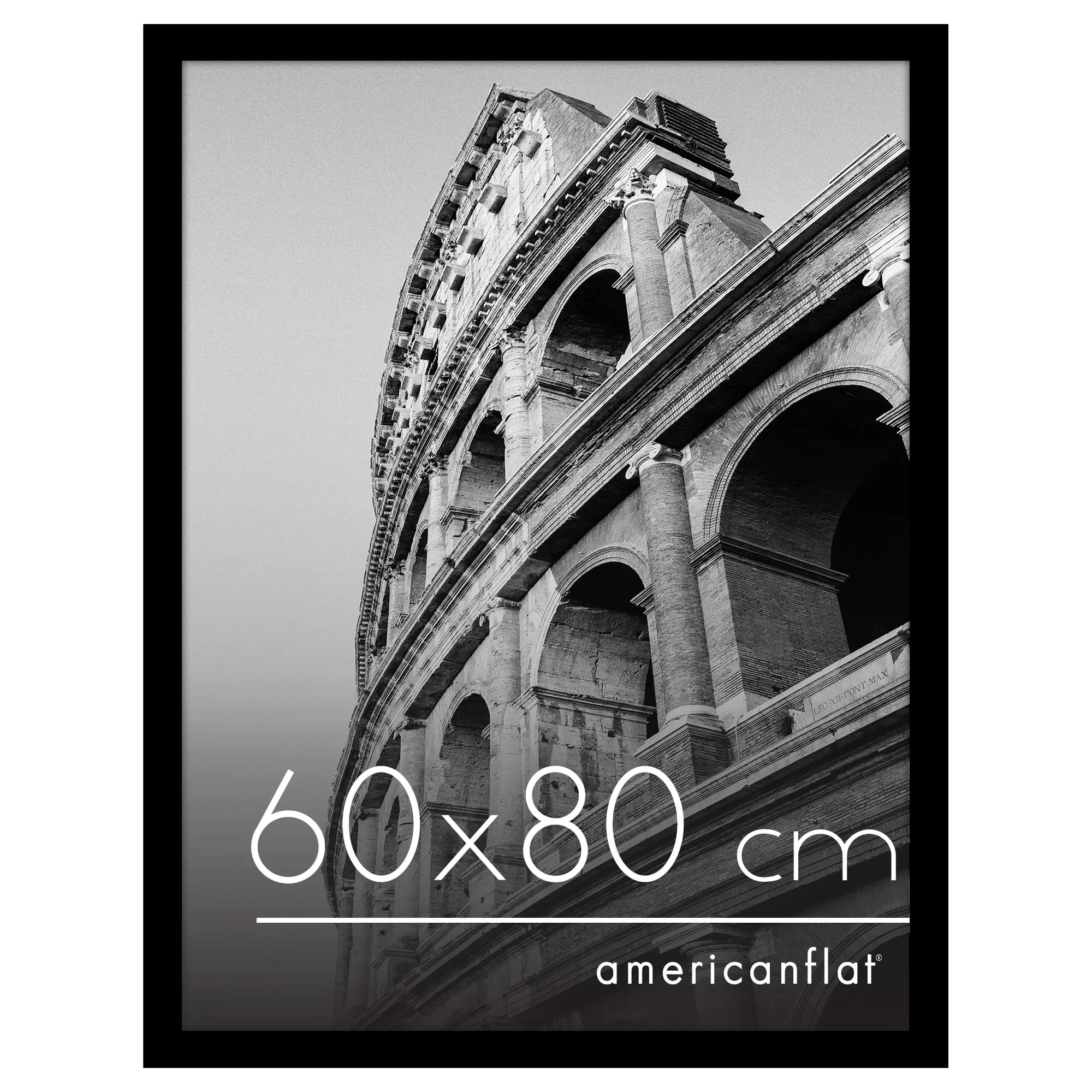 Americanflat Cornice in Legno MDF Nera 60x80 cm - immagine 1
