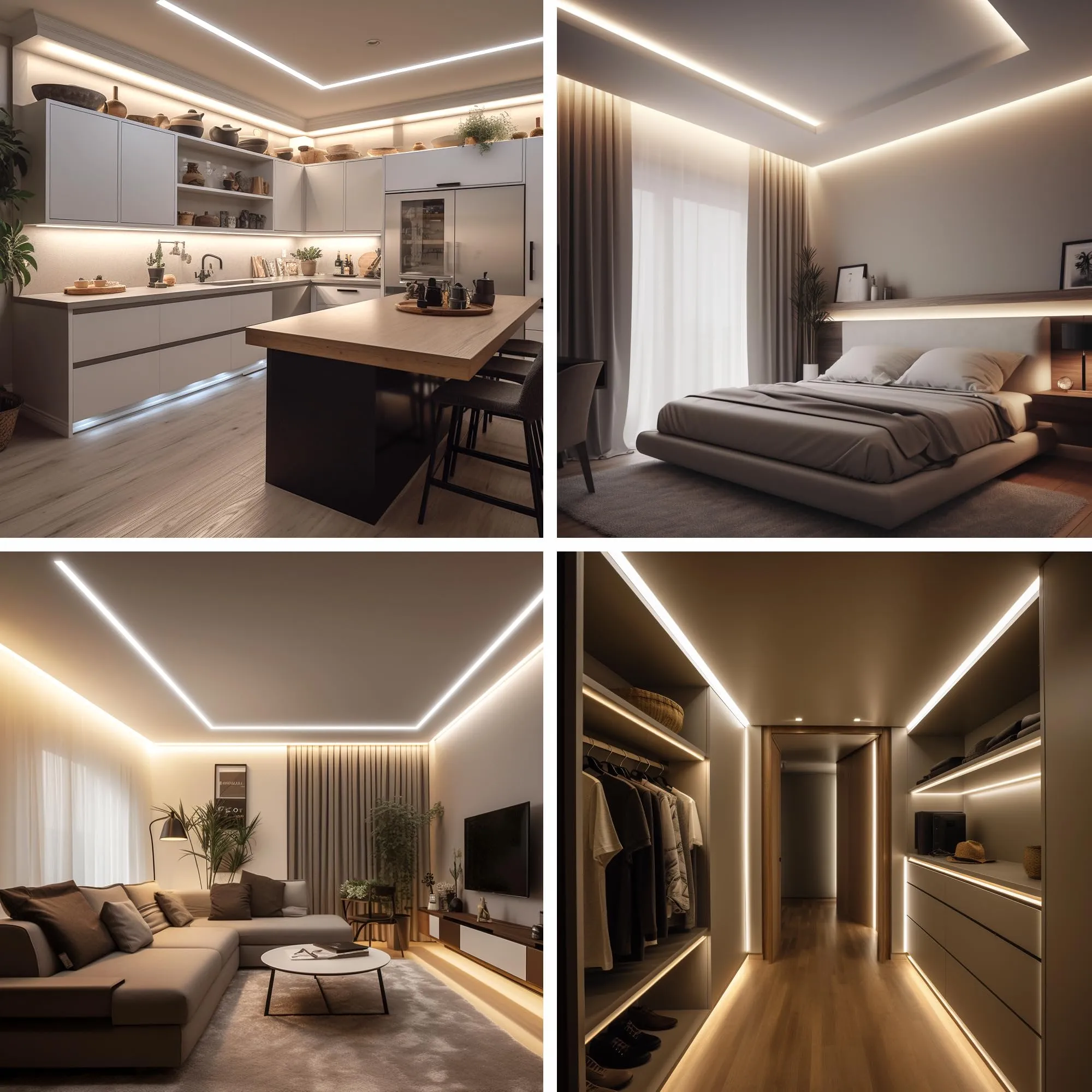 AXMOTUT Striscia LED COB 2m 24V Bianco Naturale 4000K, 320LEDs/m, CRI90+, con Alimentatore e Telecomando RF - immagine 6