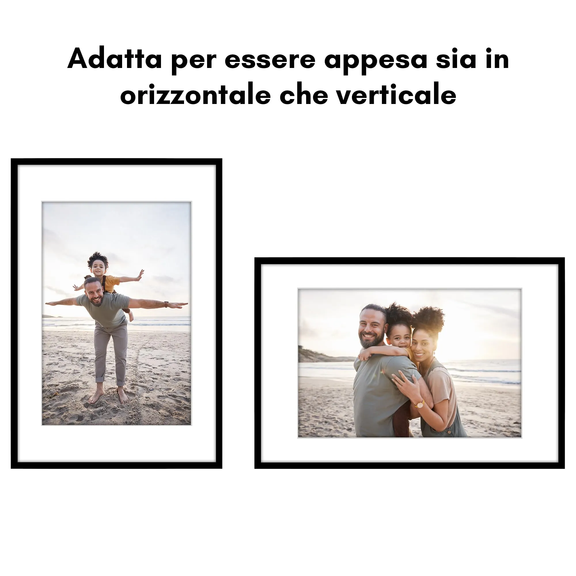 Americanflat Cornice 40x60 cm Nera con Passepartout per foto 30x45 cm - immagine 4