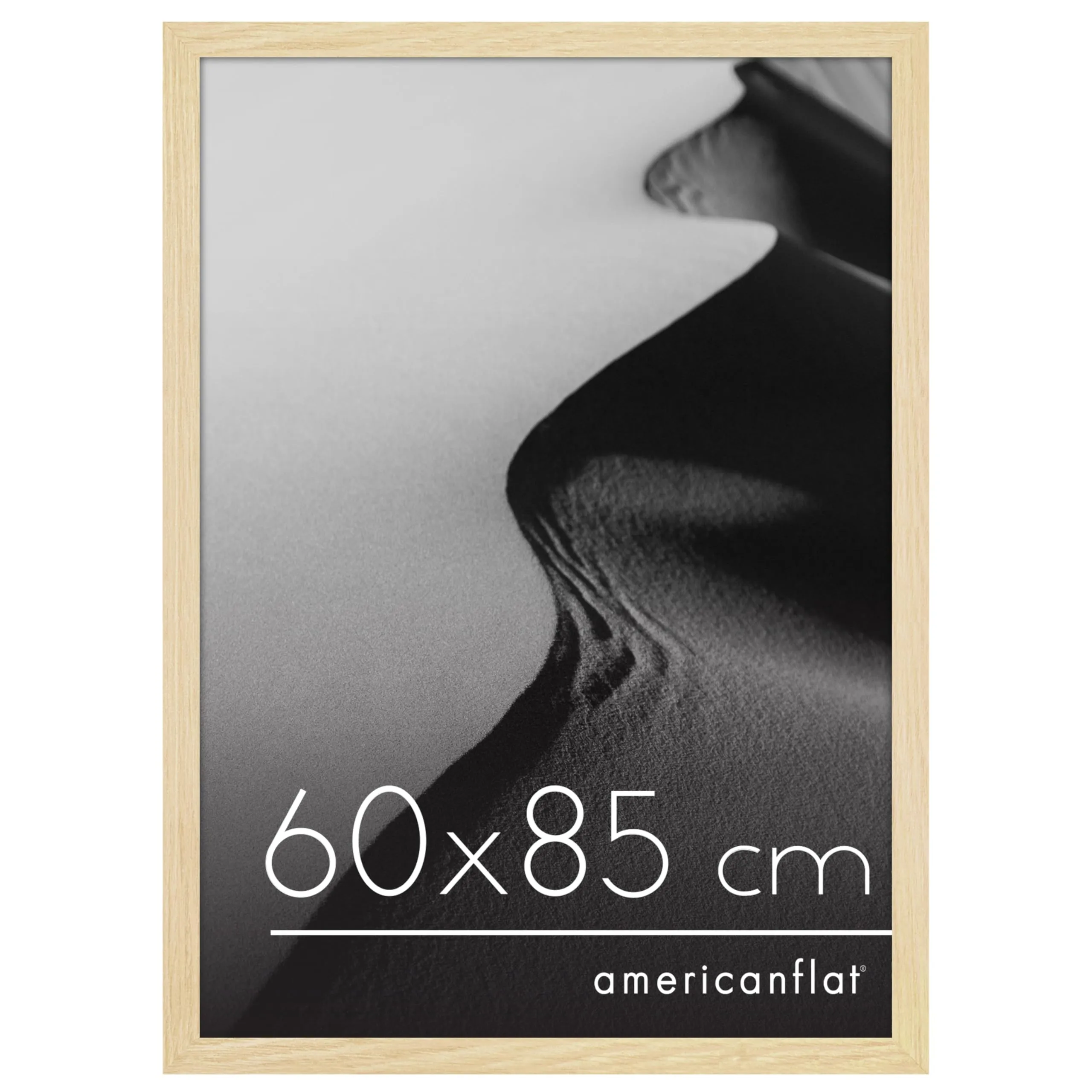 Americanflat Cornice Effetto Rovere Naturale 60x85 cm in Legno MDF - immagine 1