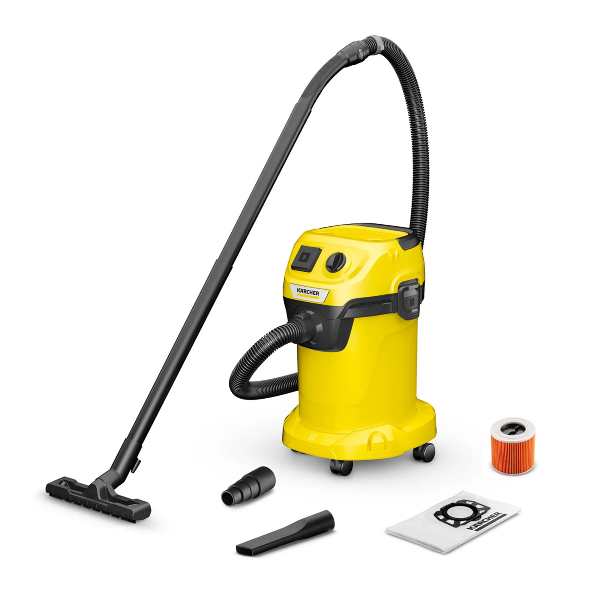 Kärcher WD 3 P V-19/4/20 Aspiratore Solidi e Liquidi, 1000W, Contenitore 19L, Presa Elettroutensile e Funzione Soffiante - immagine 1