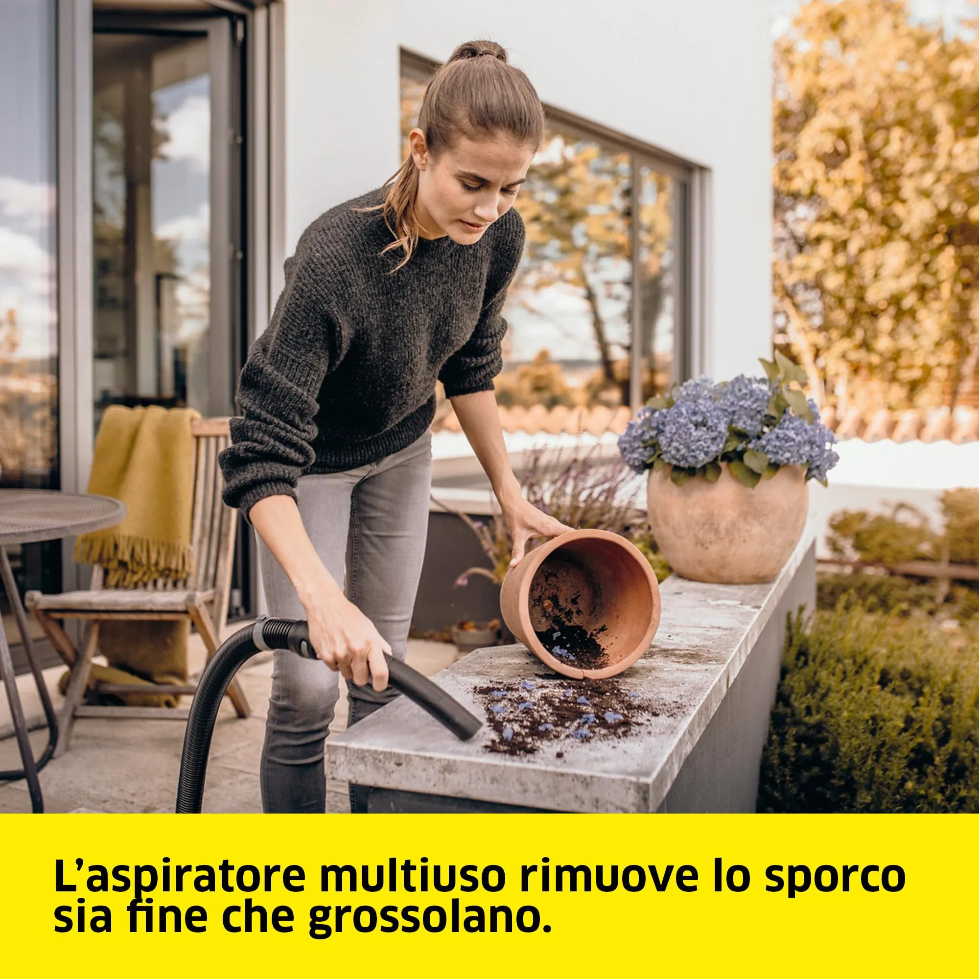 Kärcher WD 3 P V-19/4/20 Aspiratore Solidi e Liquidi, 1000W, Contenitore 19L, Presa Elettroutensile e Funzione Soffiante - immagine 2