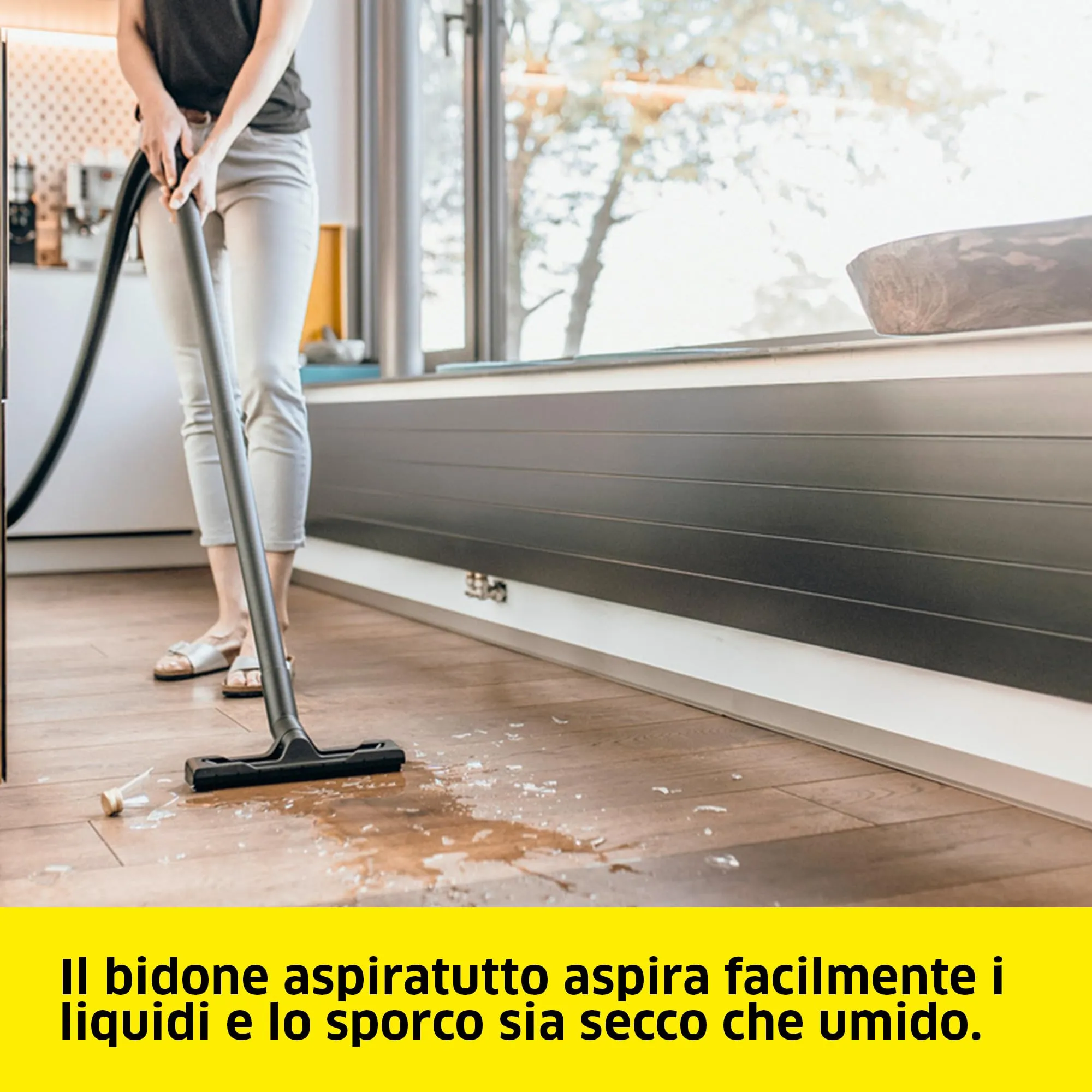 Kärcher WD 3 P V-19/4/20 Aspiratore Solidi e Liquidi, 1000W, Contenitore 19L, Presa Elettroutensile e Funzione Soffiante - immagine 3