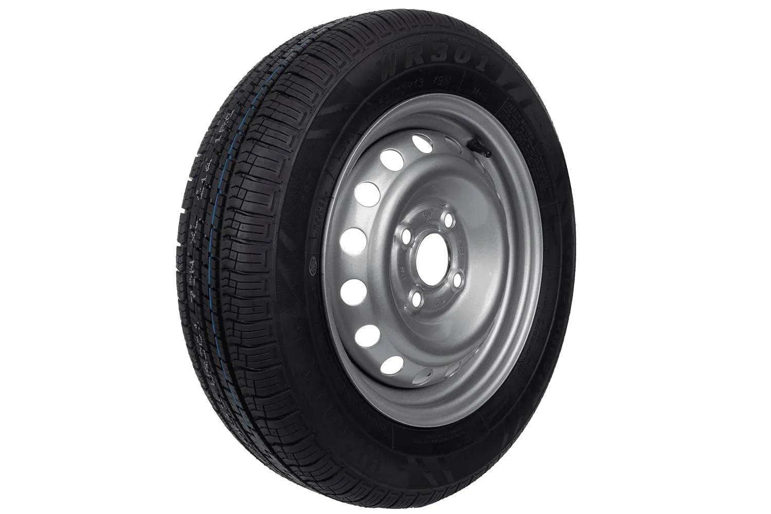 Unitrailer Wanda Ruota Completa per Rimorchio 155/70 R13 79N, Cerchio 4x100 ET30, Portata 437 kg - immagine 1