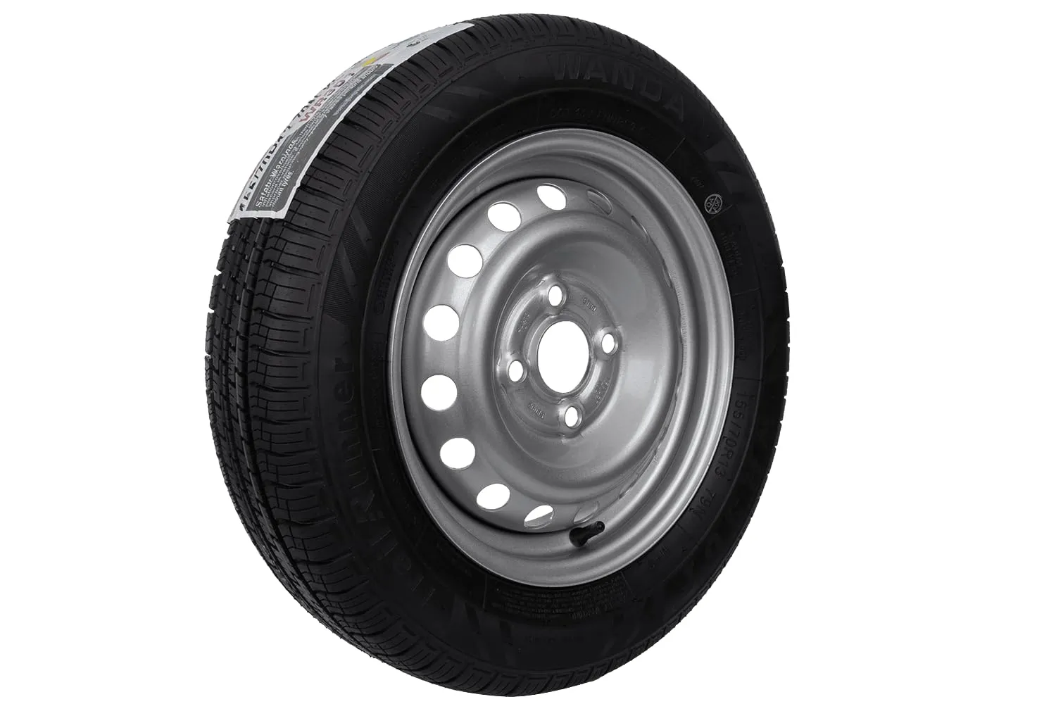 Unitrailer Wanda Ruota Completa per Rimorchio 155/70 R13 79N, Cerchio 4x100 ET30, Portata 437 kg - immagine 3