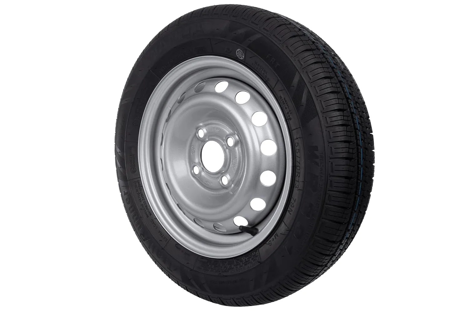 Unitrailer Wanda Ruota Completa per Rimorchio 155/70 R13 79N, Cerchio 4x100 ET30, Portata 437 kg - immagine 6