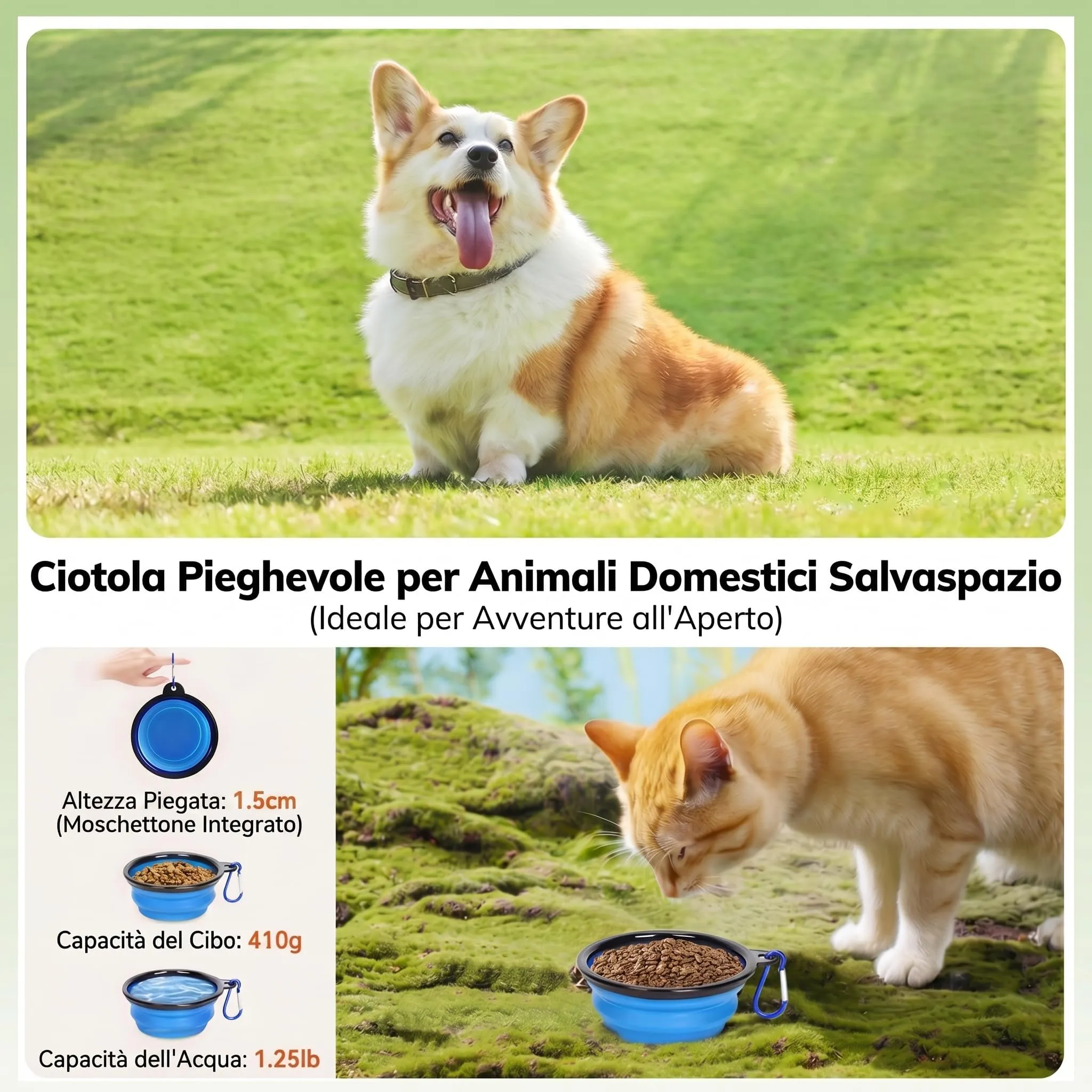 Morpilot Trasportino per Gatti e Cani fino a 7 kg, Pieghevole, 43.5x31x34cm, Grigio Scuro (M) - immagine 6