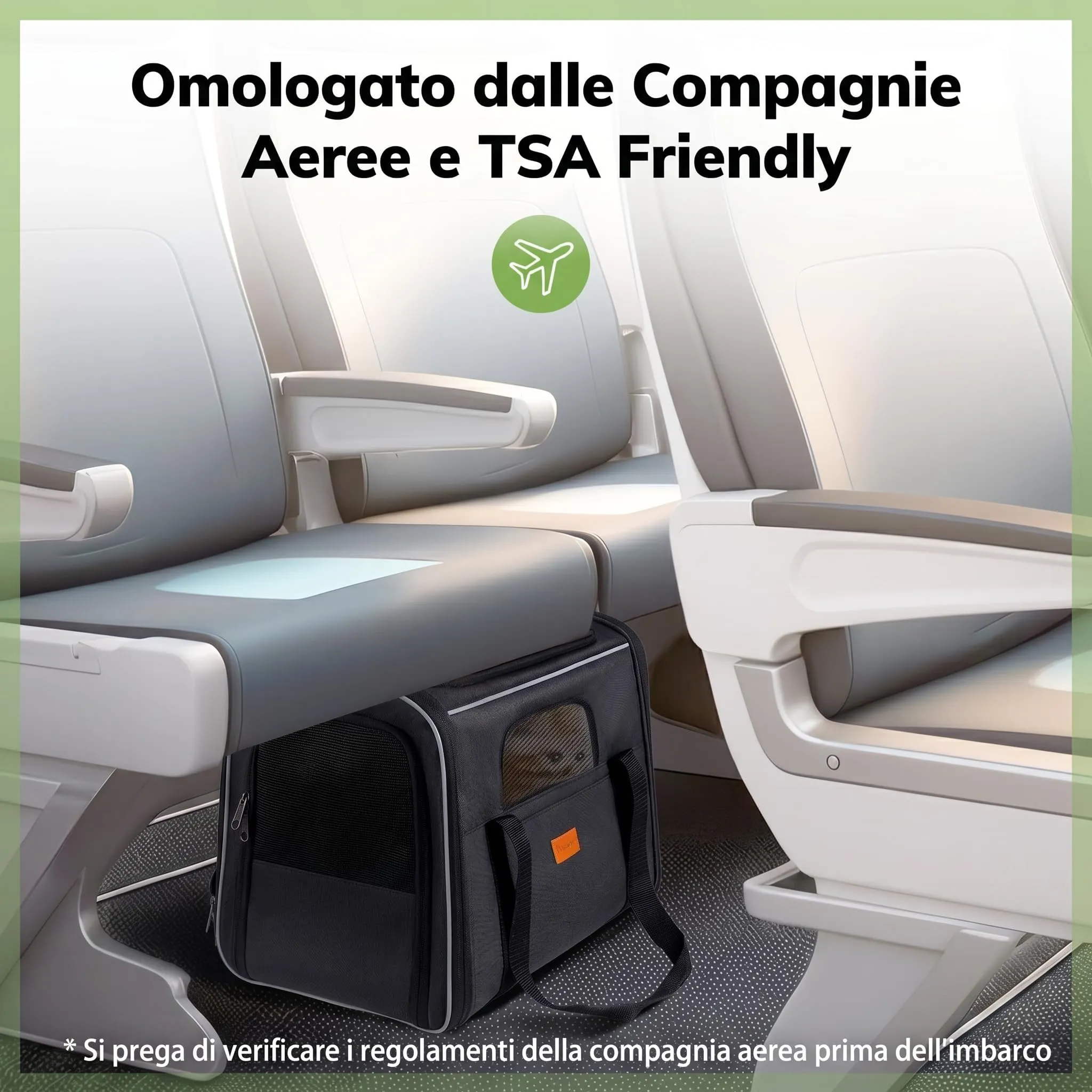 Morpilot Trasportino per Gatti e Cani fino a 7 kg, Pieghevole, 43.5x31x34cm, Grigio Scuro (M) - immagine 7
