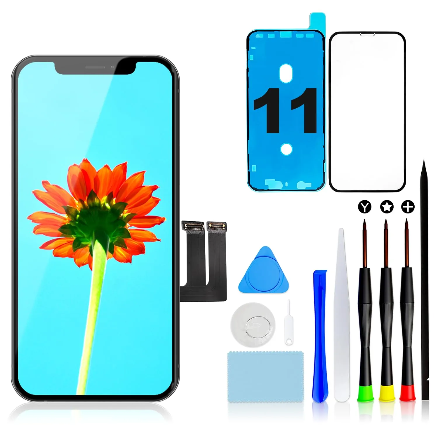 GULEEK Display LCD FHD COF 6,1" per iPhone 11, Touch Screen Integrato - immagine 1