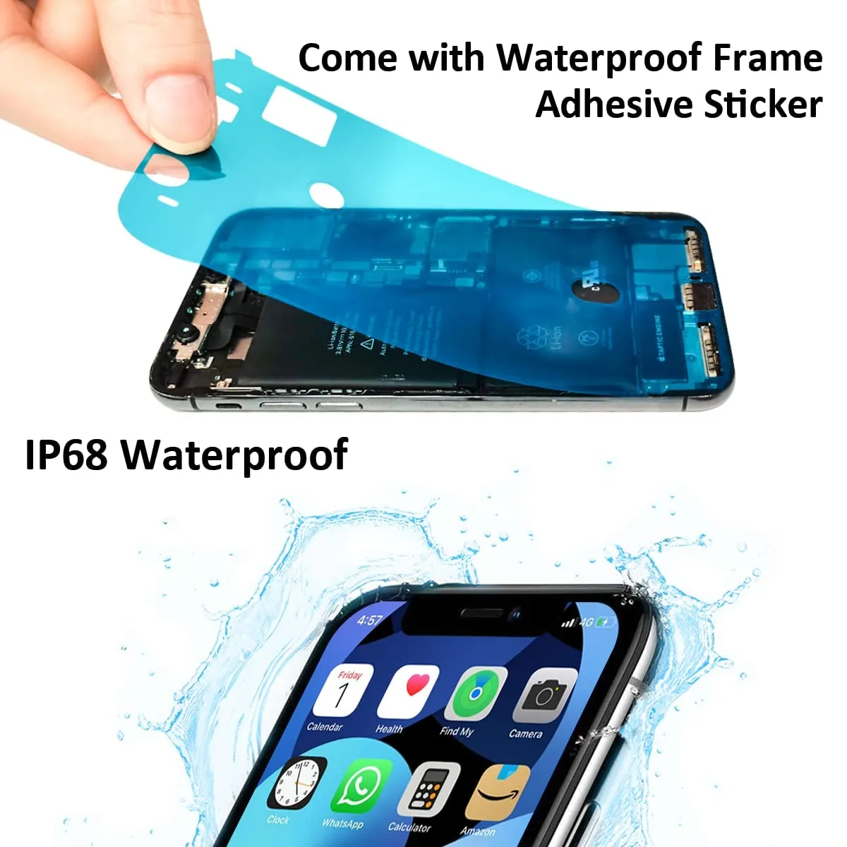 GULEEK Display LCD FHD COF 6,1" per iPhone 11, Touch Screen Integrato - immagine 7