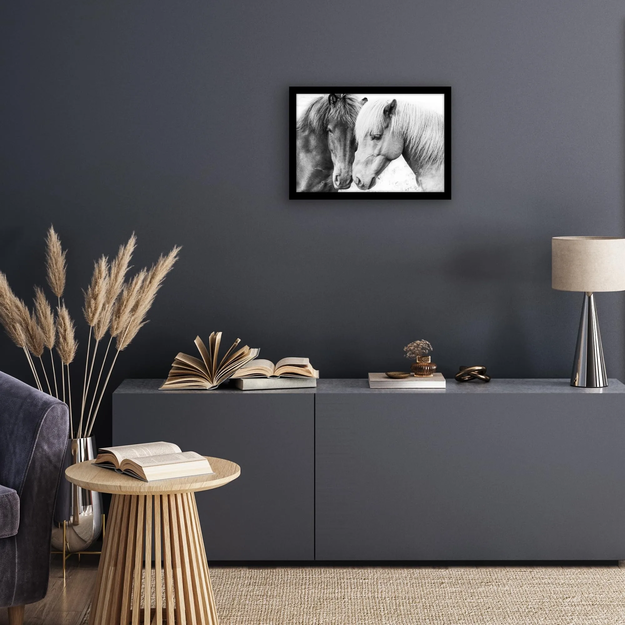 Americanflat Cornice in Legno MDF Nera 30x45 cm - immagine 7