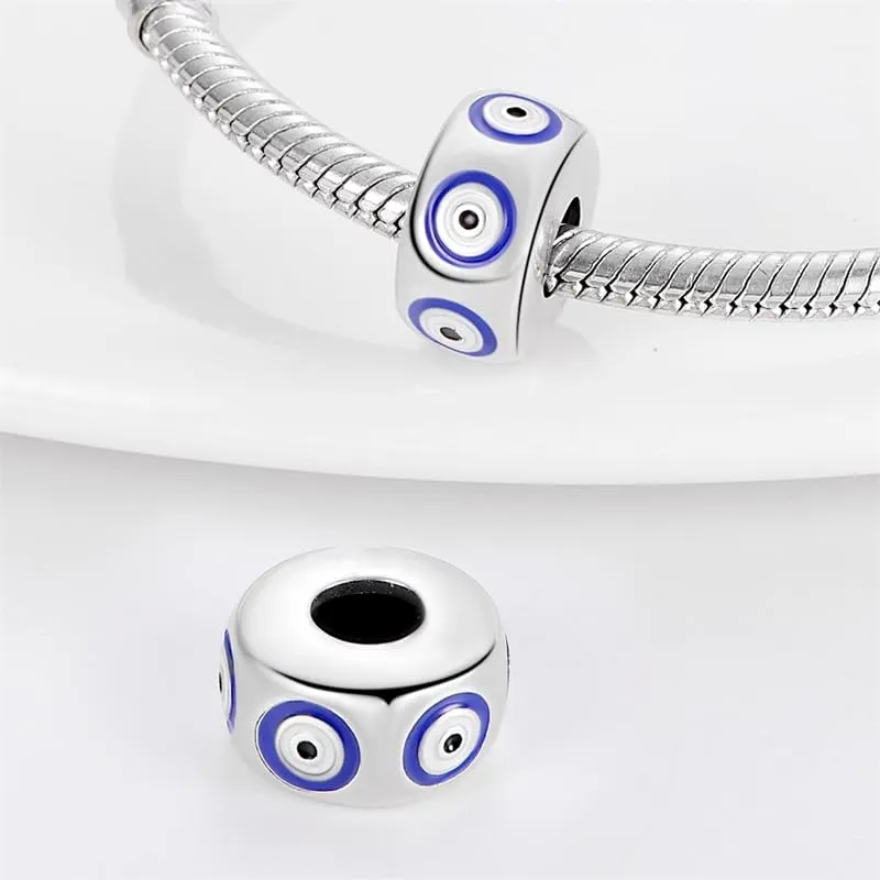 Pandach Bead Charm Ciondolo Argento Sterling 925 con Cubic Zirconia per Braccialetti e Collane Europei - immagine 2