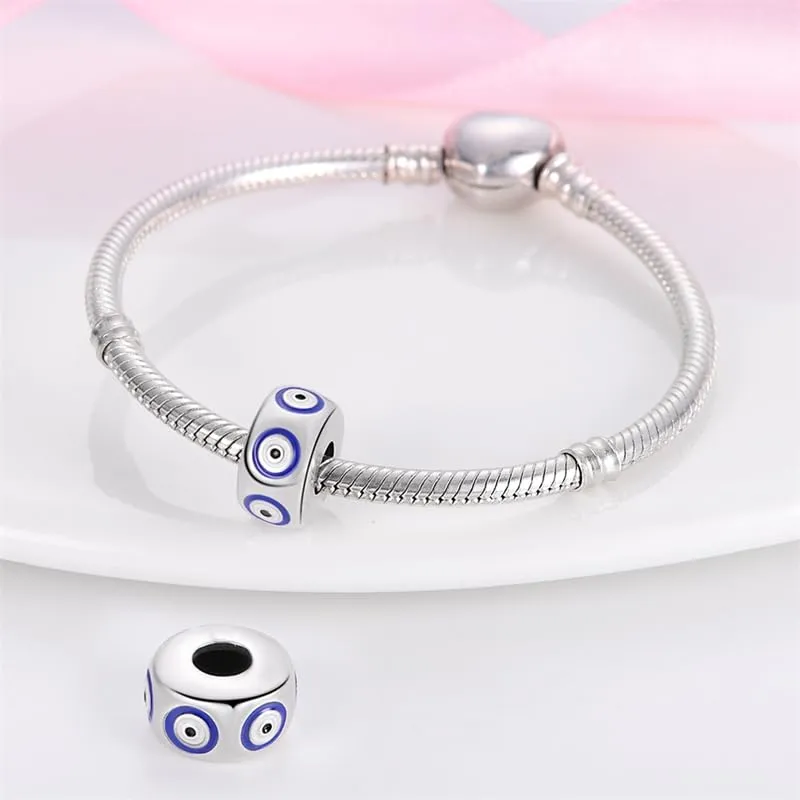 Pandach Bead Charm Ciondolo Argento Sterling 925 con Cubic Zirconia per Braccialetti e Collane Europei - immagine 3