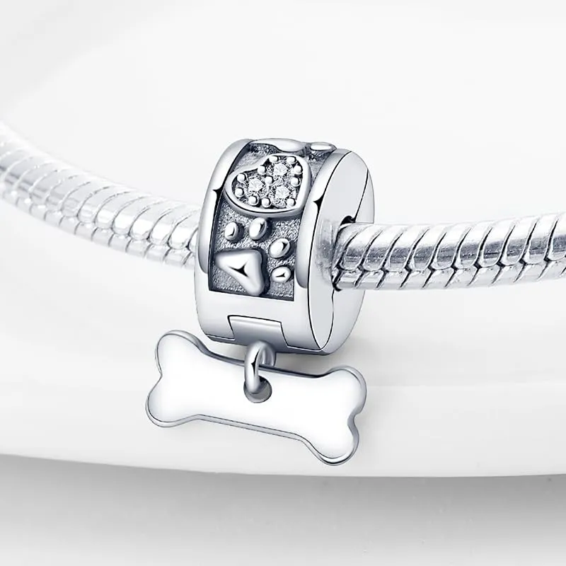 Pandach Bead Charm in Argento Sterling 925 con Cubic Zirconia, Compatibile con Braccialetti e Collane Europei - immagine 2
