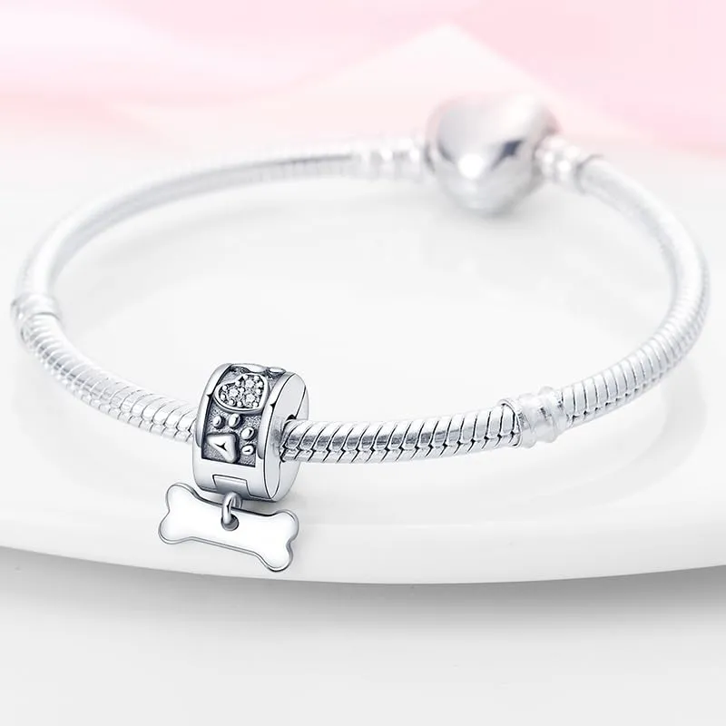 Pandach Bead Charm in Argento Sterling 925 con Cubic Zirconia, Compatibile con Braccialetti e Collane Europei - immagine 3