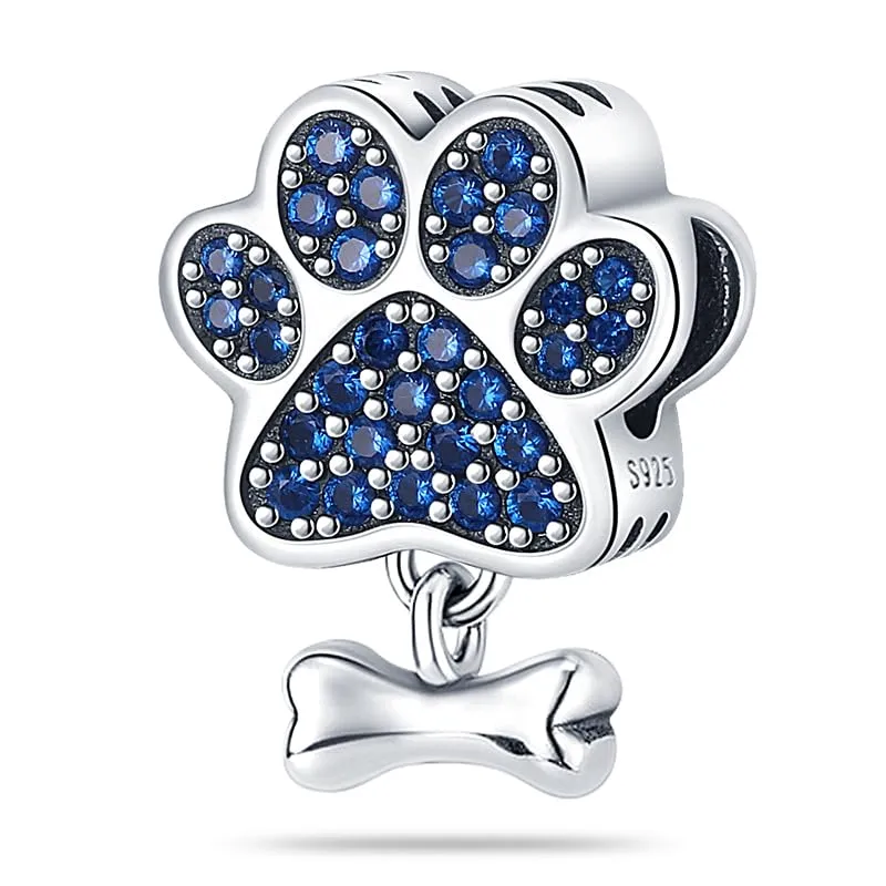 Pandach Bead Charm Ciondolo Argento Sterling 925 con Cubic Zirconia per Braccialetti e Collane Europei - immagine 1