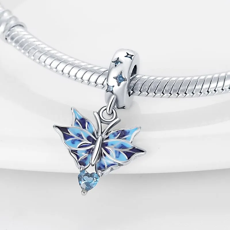 Pandach Bead Charm in Argento Sterling 925 con Cubic Zirconia per Braccialetti e Collane Europei - immagine 2