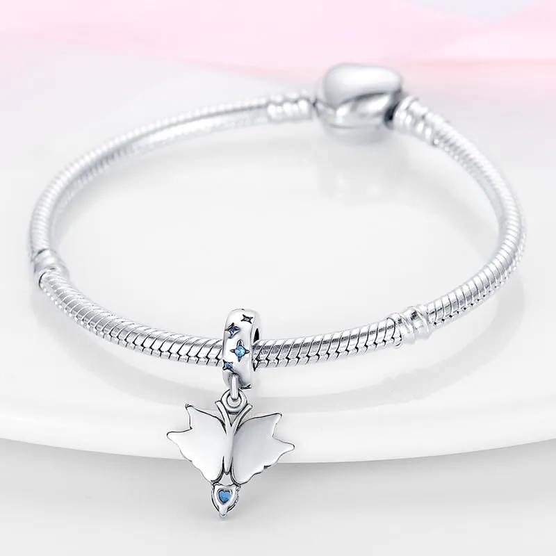 Pandach Bead Charm in Argento Sterling 925 con Cubic Zirconia per Braccialetti e Collane Europei - immagine 3
