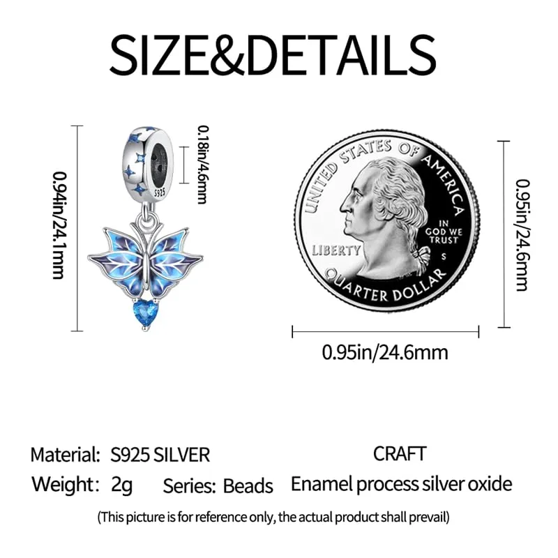 Pandach Bead Charm in Argento Sterling 925 con Cubic Zirconia per Braccialetti e Collane Europei - immagine 5