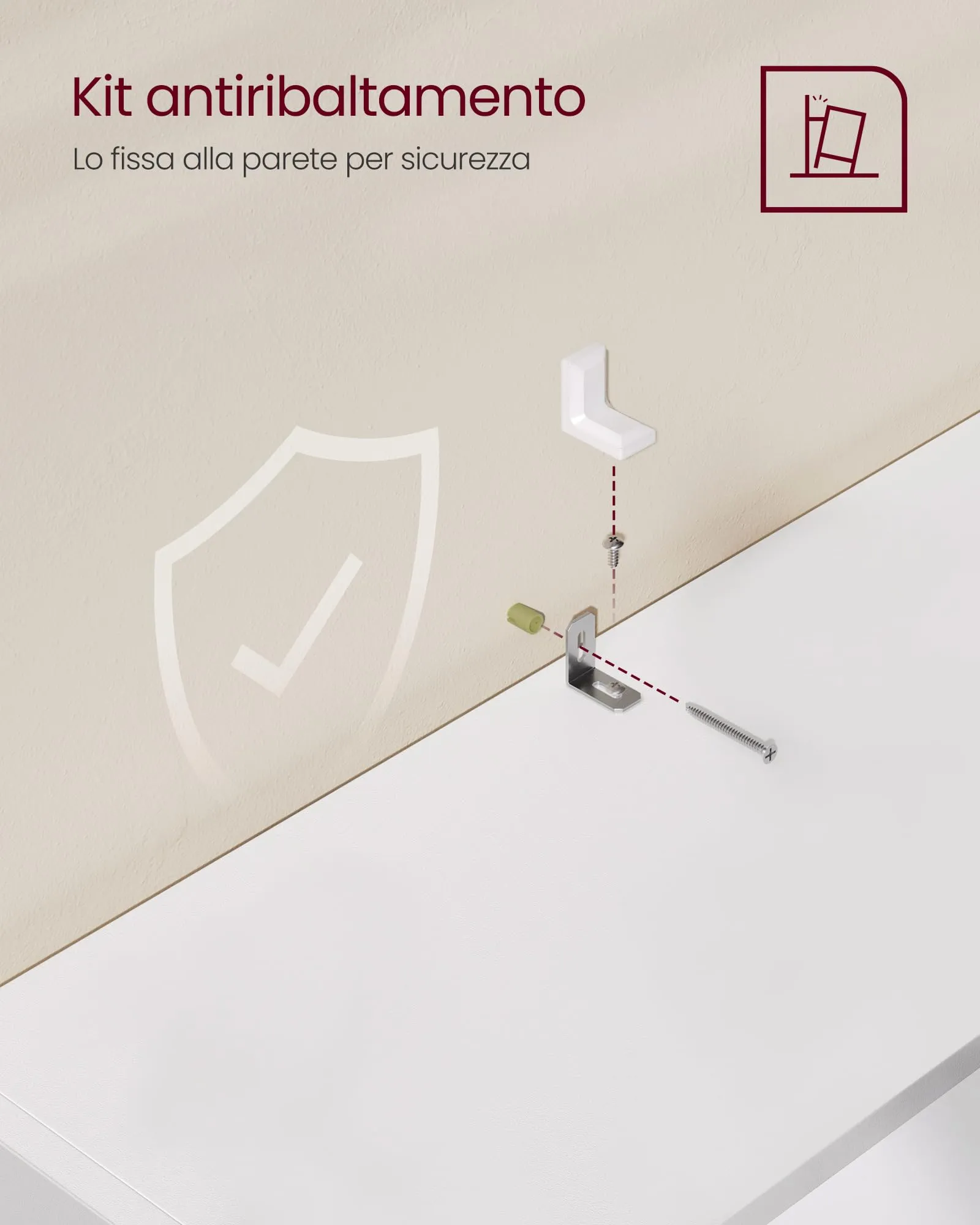 VASAGLE Scaffale a 5 Ripiani, Libreria con Ripiani Regolabili, Bianco Nuvola LBC165T14 - immagine 6