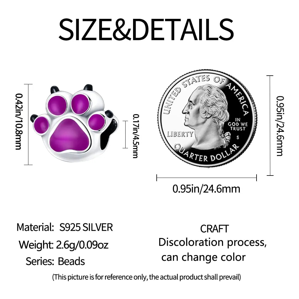 Pandach Bead Charm in Argento Sterling 925 con Cubic Zirconia per Braccialetti e Collane Europei - immagine 6